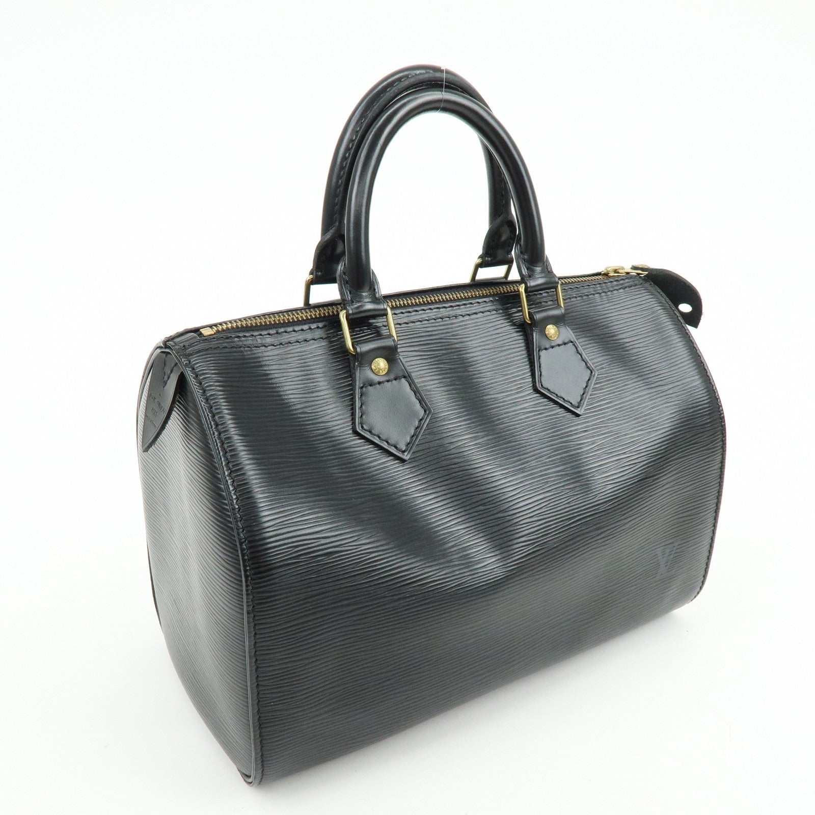 Louis Vuitton Epi Speedy 25 Hand Bag Boston Bag Noir M59032