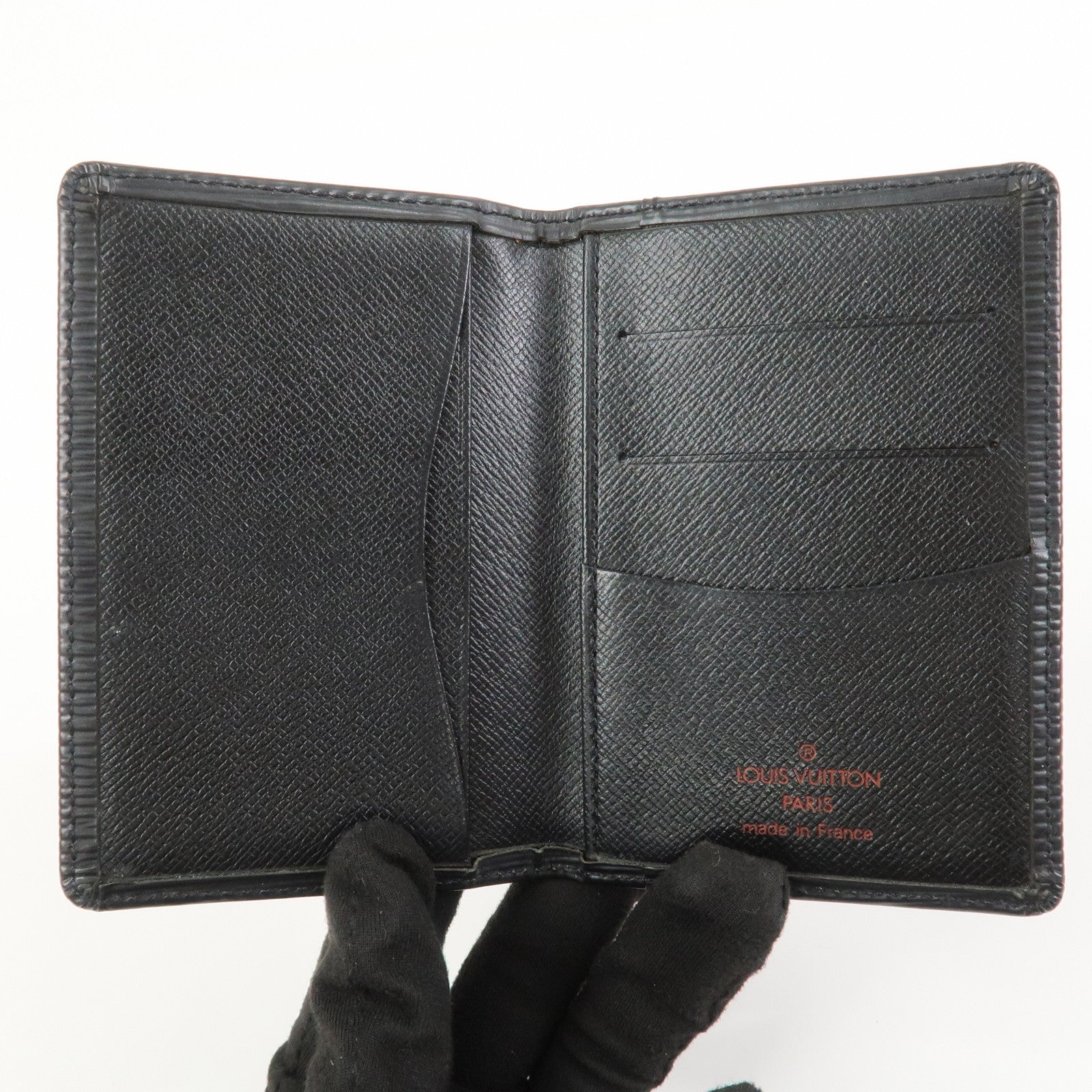 Louis Vuitton Epi Leather Organizer De Poche Card Case Noir N63582