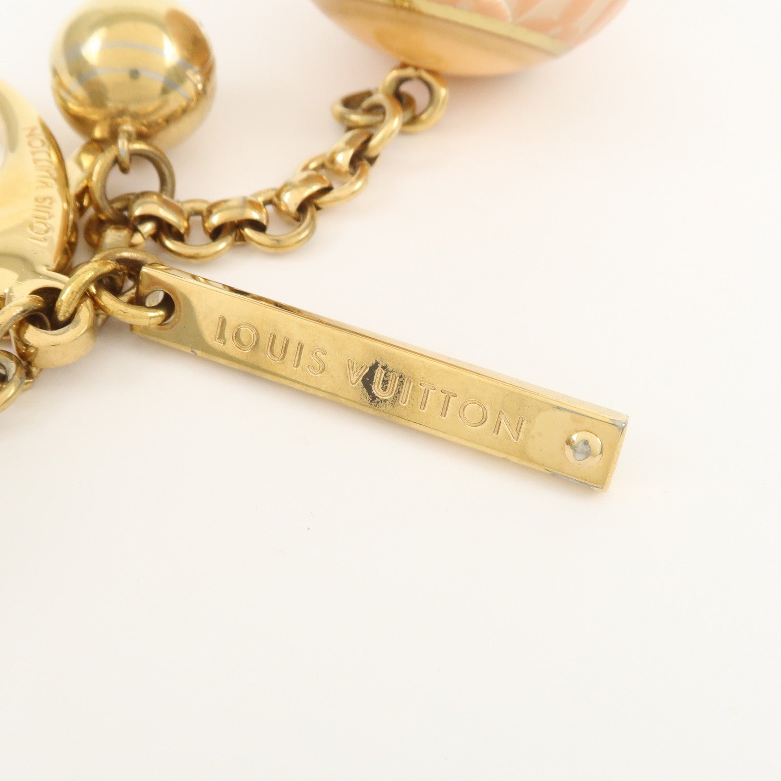 Louis Vuitton Bijou Sac Mini Lin Metal Bag Charm Key Charm M65643