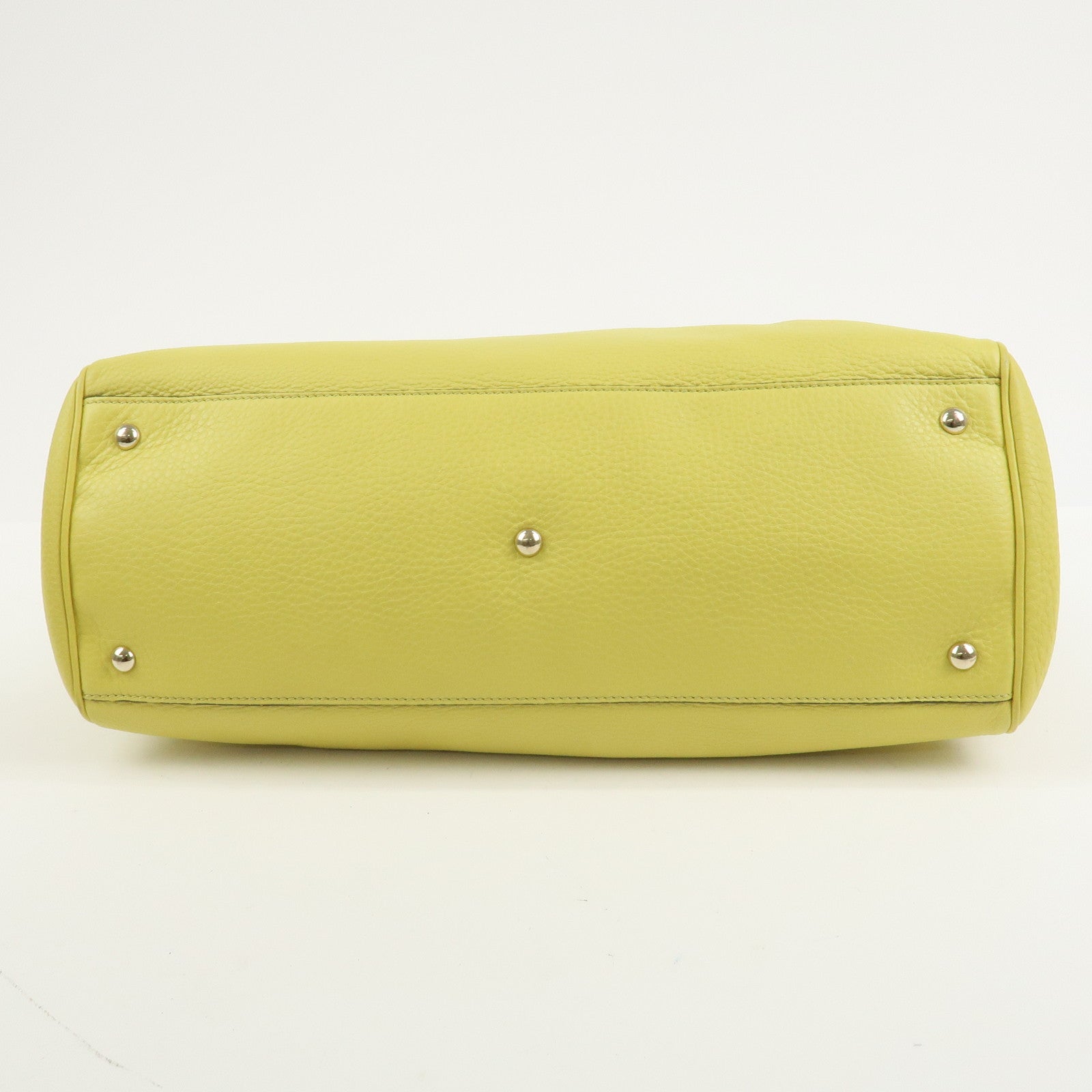 GUCCI Bamboo Shopper Large Tote Bag 2WAY Hand Bag Yellow 323658