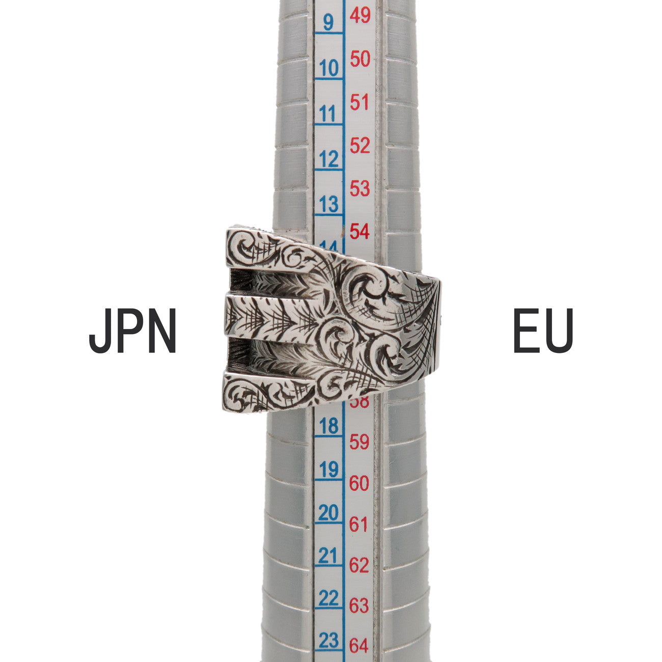 GUCCI Alphabet E Arabesque Ring SV925 Silver #M US7.5 EU56 HK17