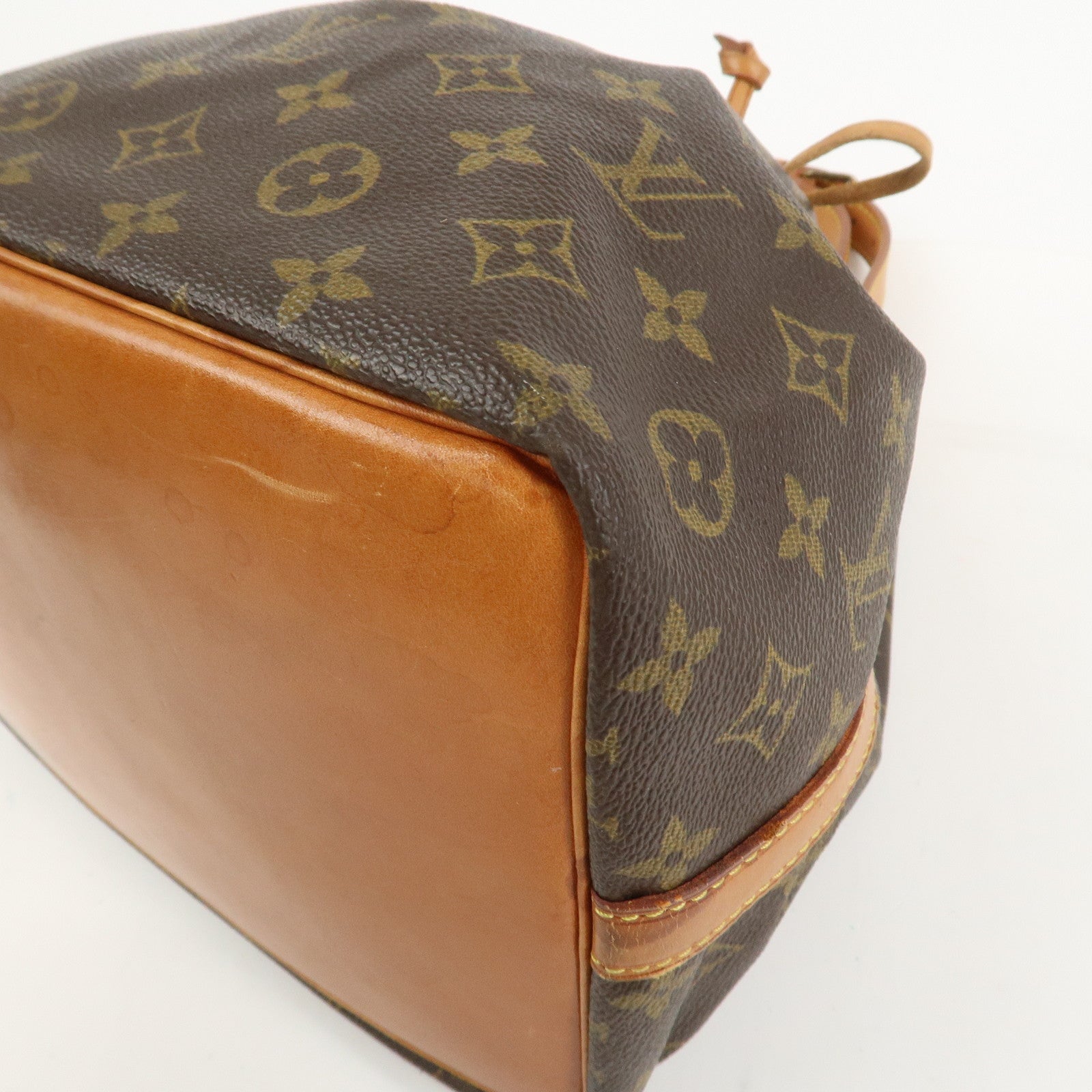 Louis Vuitton Monogram Petit Noe Shoulder Bag Brown M42226