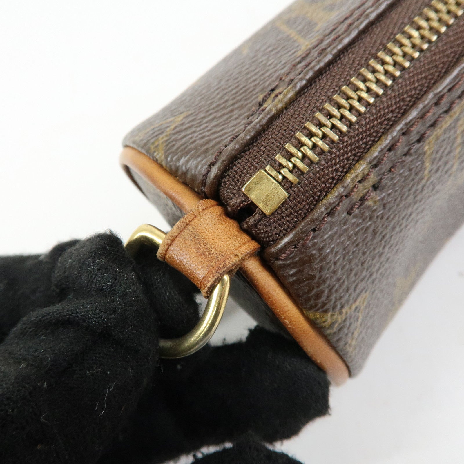 Louis Vuitton Monogram Set of 2 Pouch for Papillon Bag Brown Used