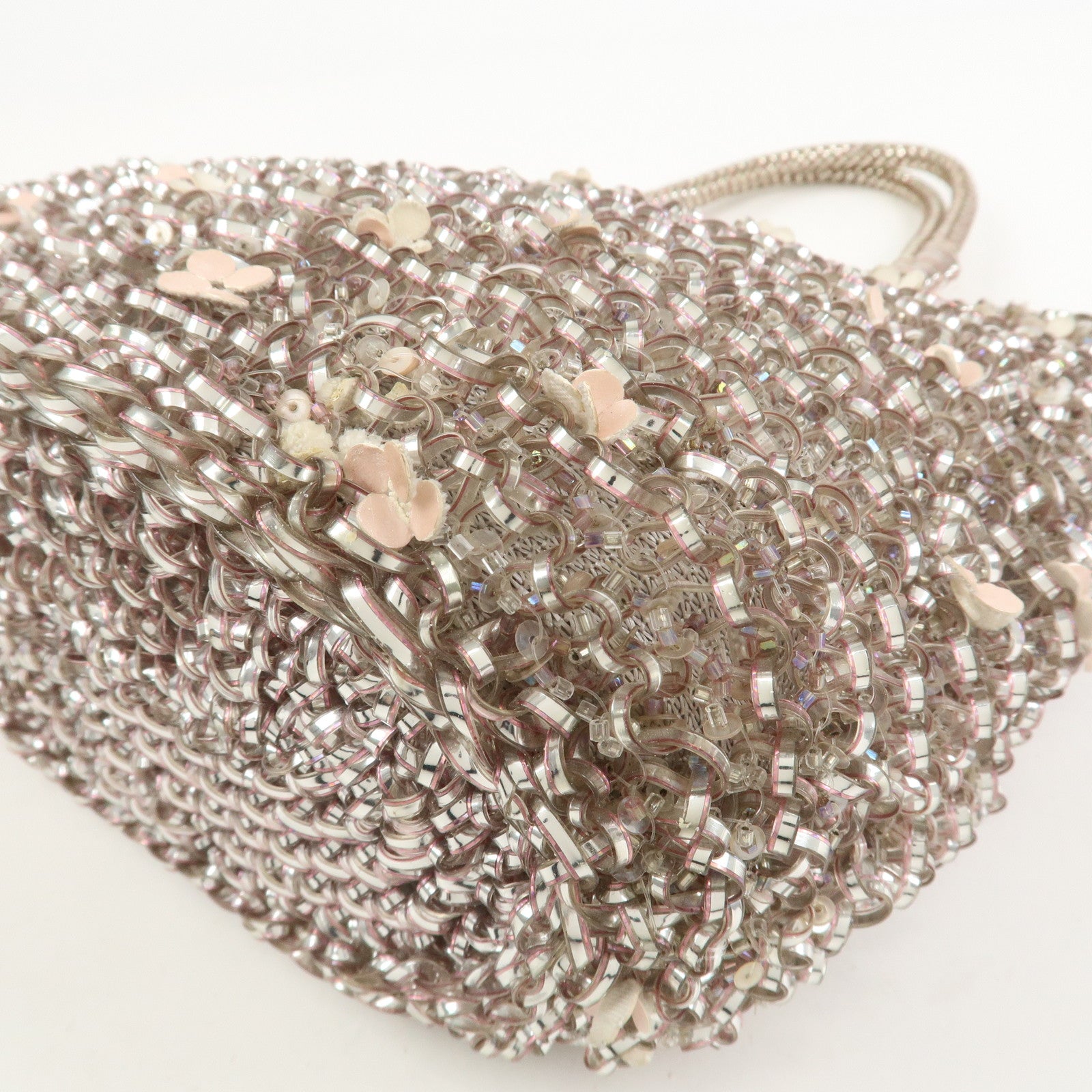 ANTEPRIMA Wire Bag PVC Leather Hand Bag Sweets Motif Clear Pink