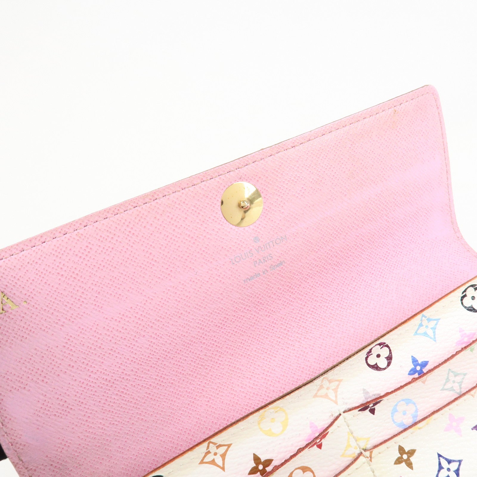 Louis Vuitton Monogram Multicolor Portefeuille Sarah Long Wallet Used