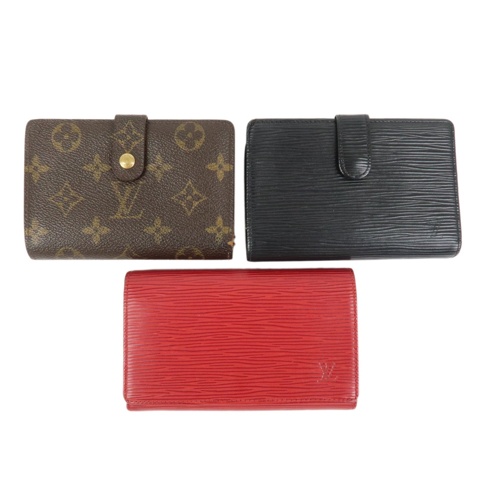Louis Vuitton Monogram Epi Set of 3 Wallet M61663/M63242/M63507