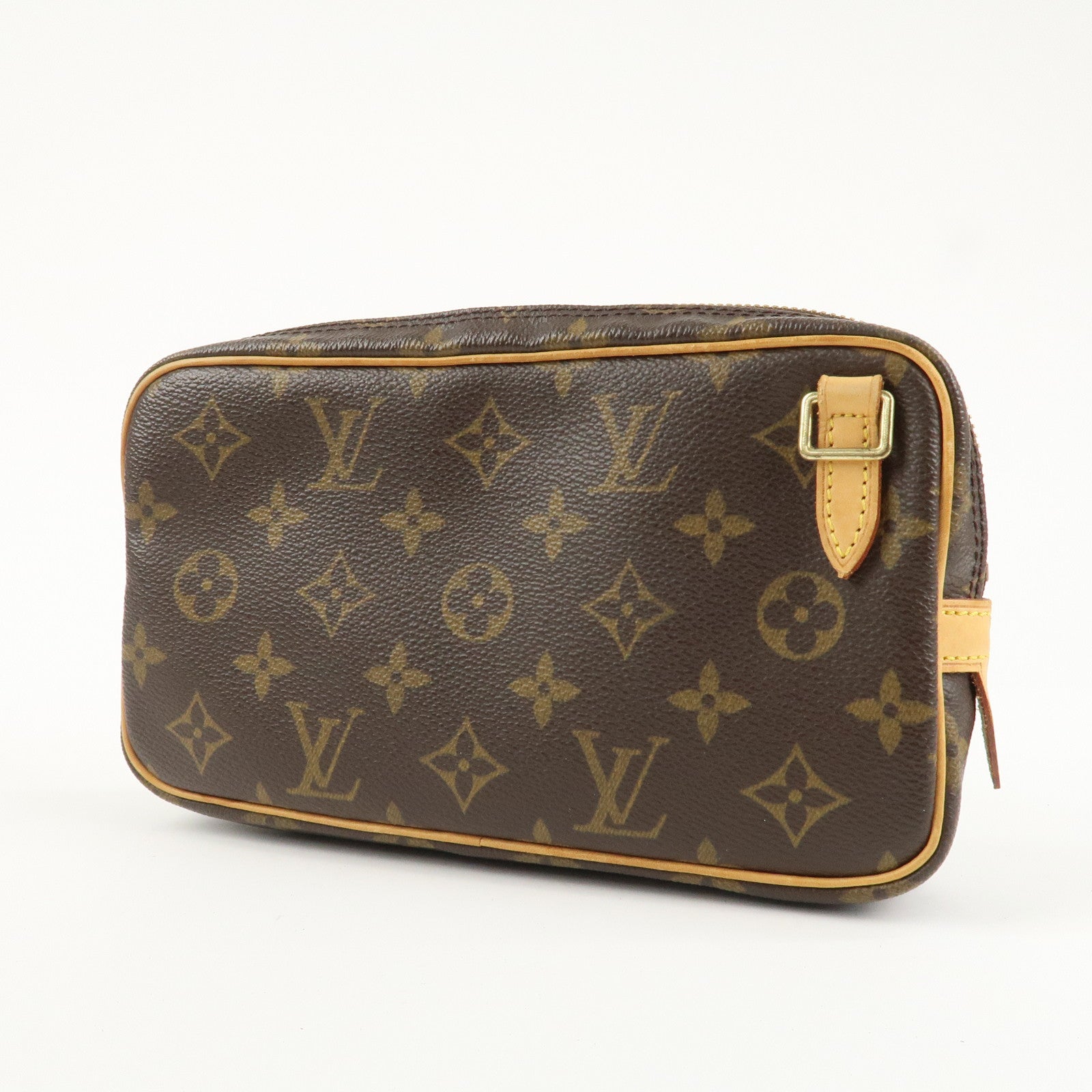 Louis Vuitton Monogram Pochette Marly Bandouliere Bag Brown M51828 Used