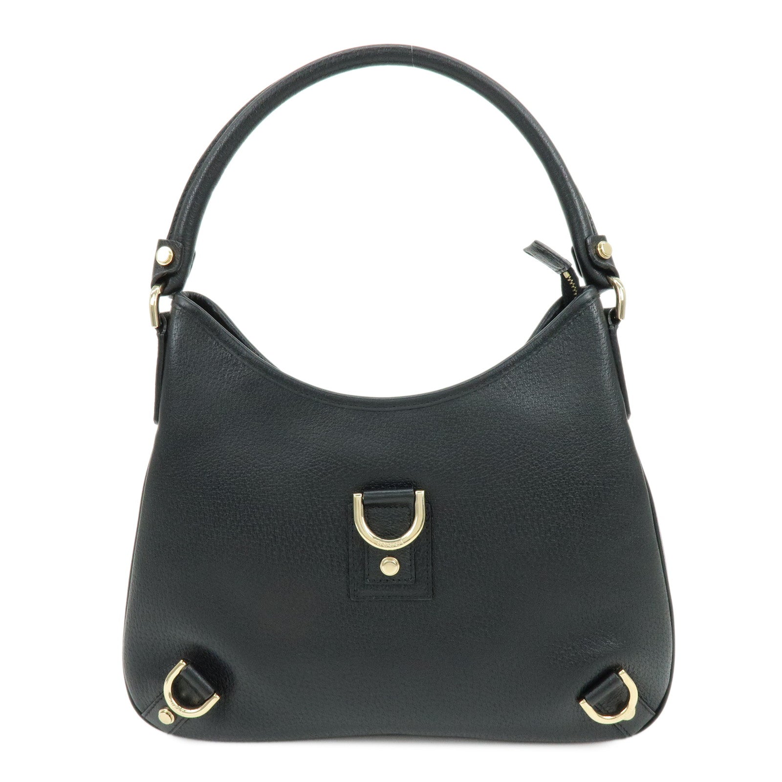 GUCCI Abbey Leather Shoulder Bag Hand Bag Black 130738