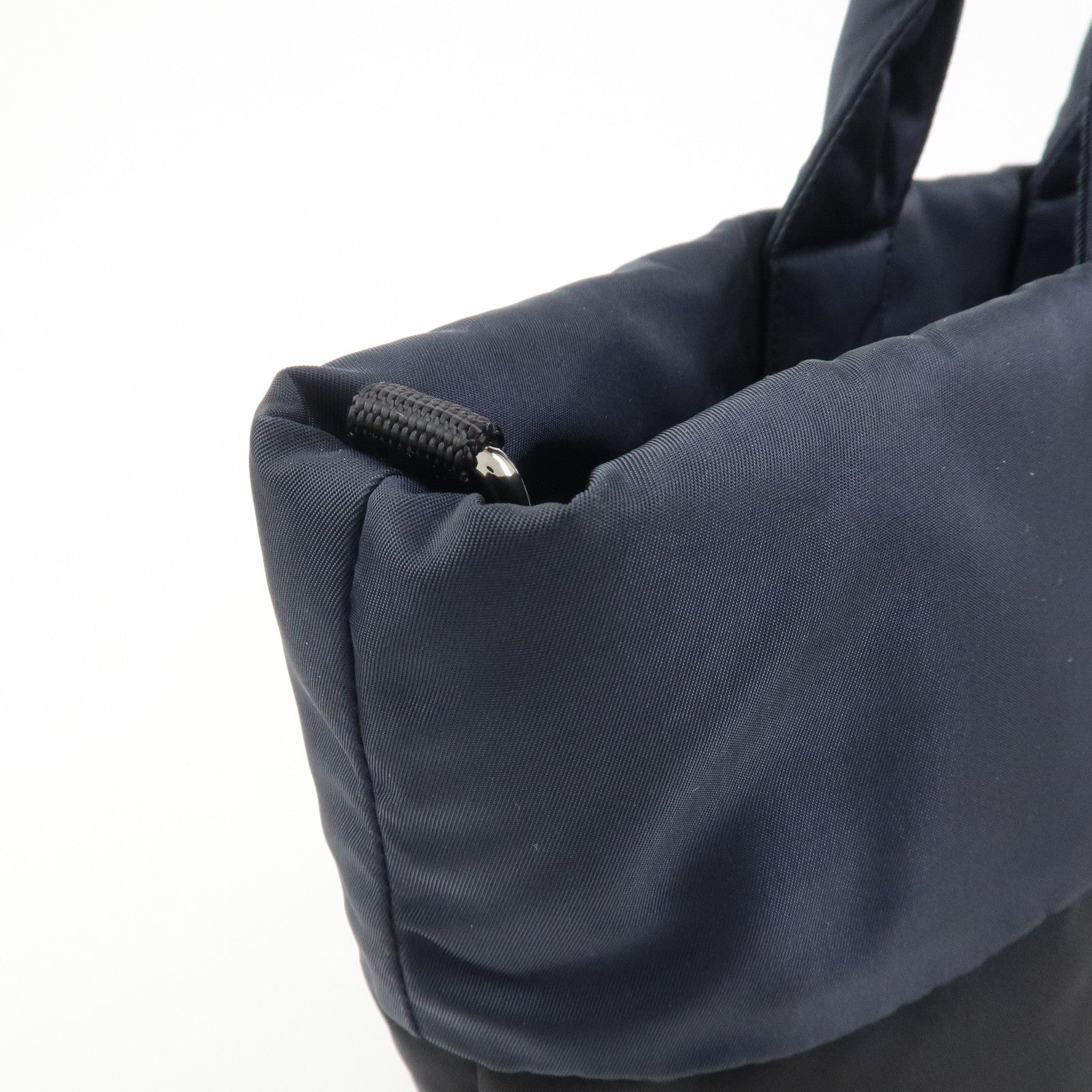 PRADA Nylon 2 Way Bag Hand Bag Shoulder Bag Black Navy BR4521