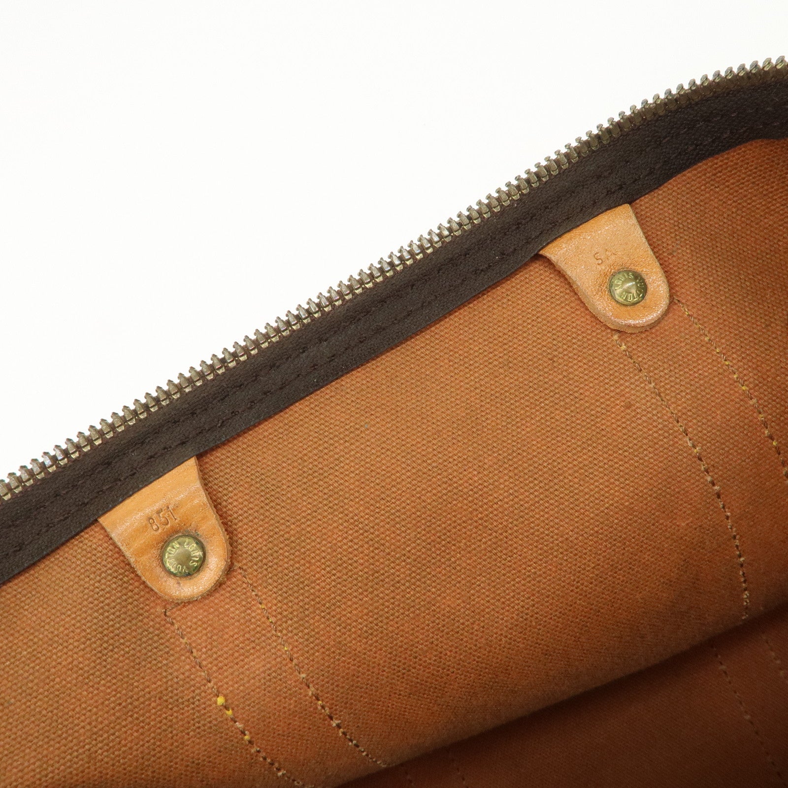 Louis Vuitton Monogram Keep All 45 Boston Bag Brown M41428 Used