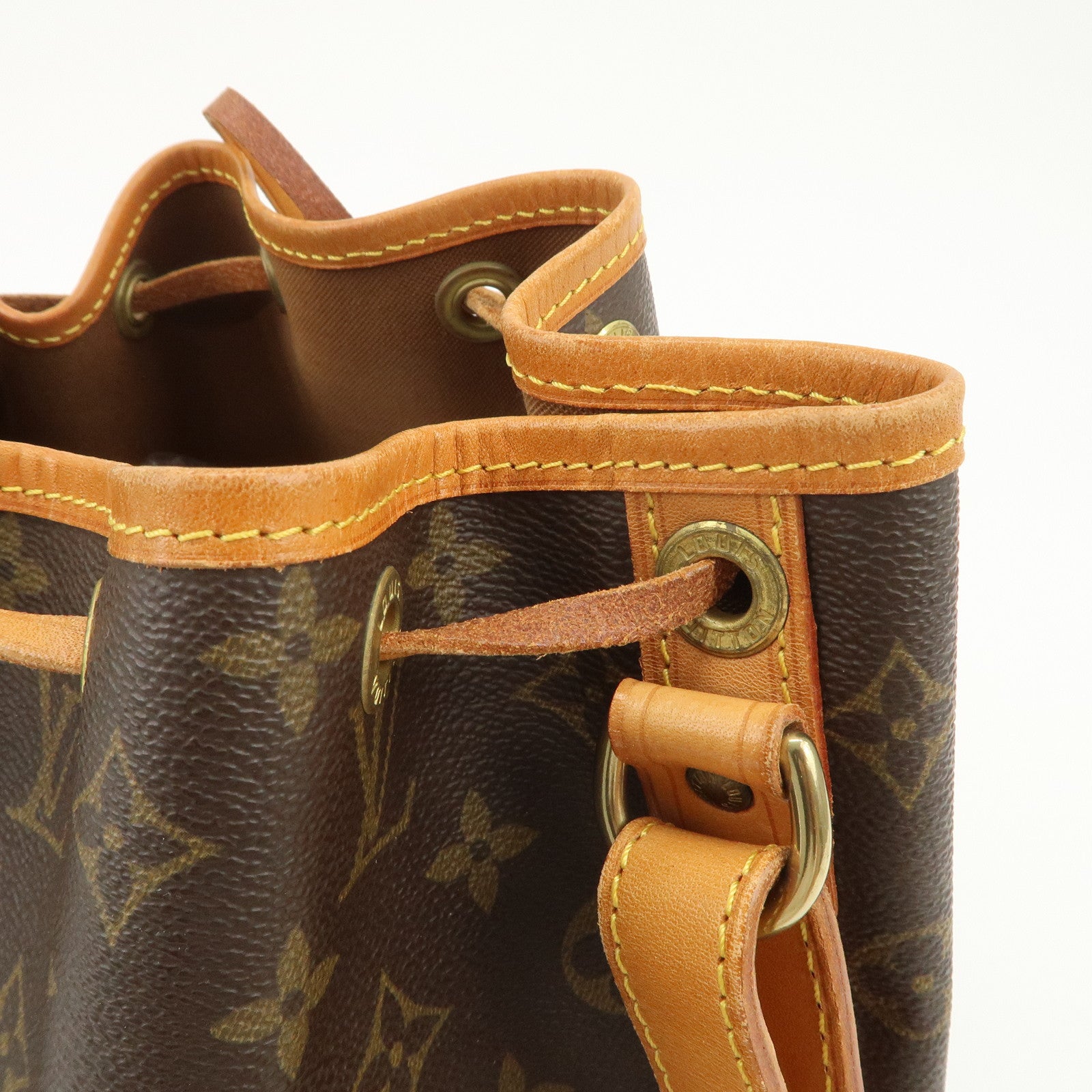 Louis Vuitton Monogram Petit Noe Shoulder Bag Brown M42226