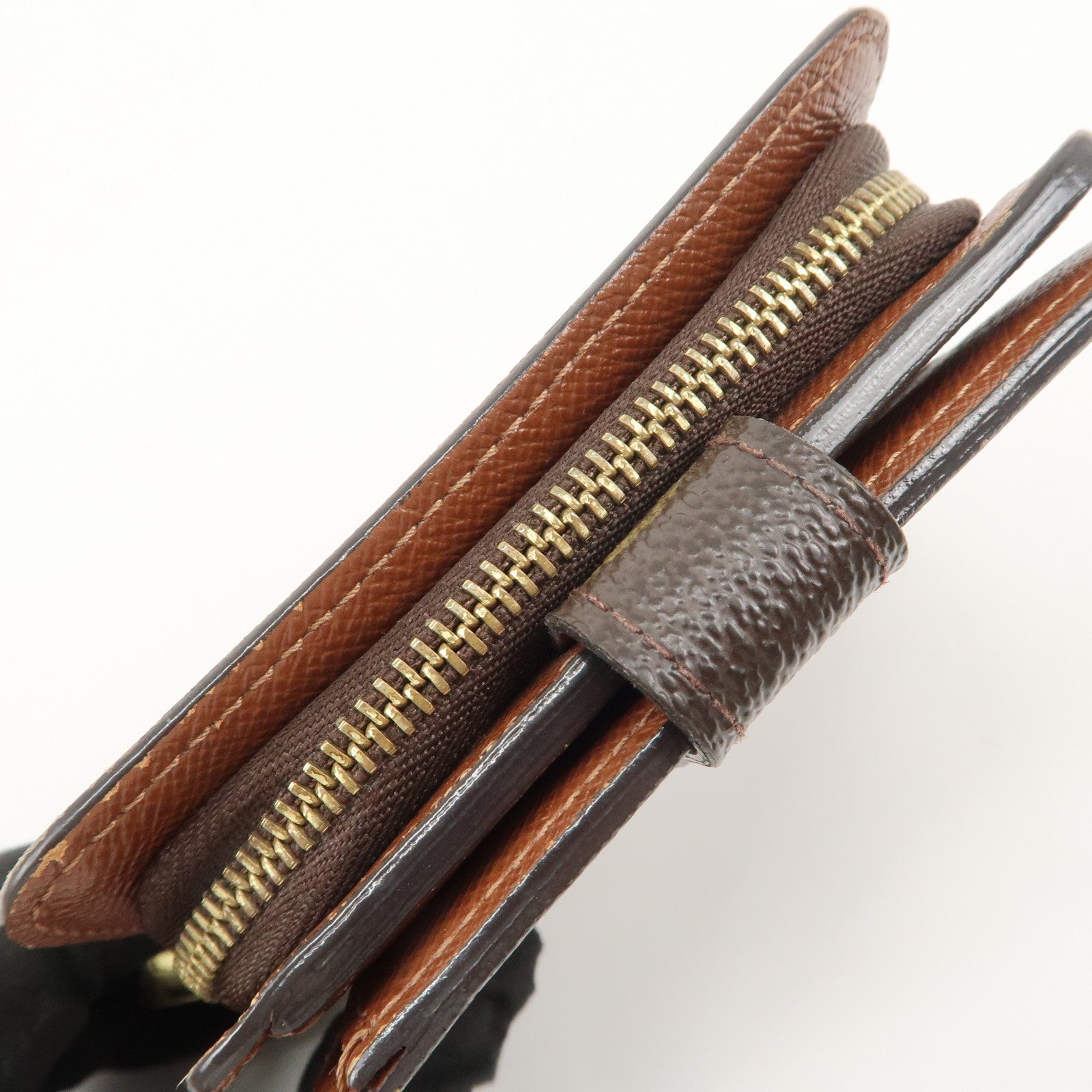 Louis Vuitton Monogram Canvas Compact Zippy Wallet Brown M61667 Used
