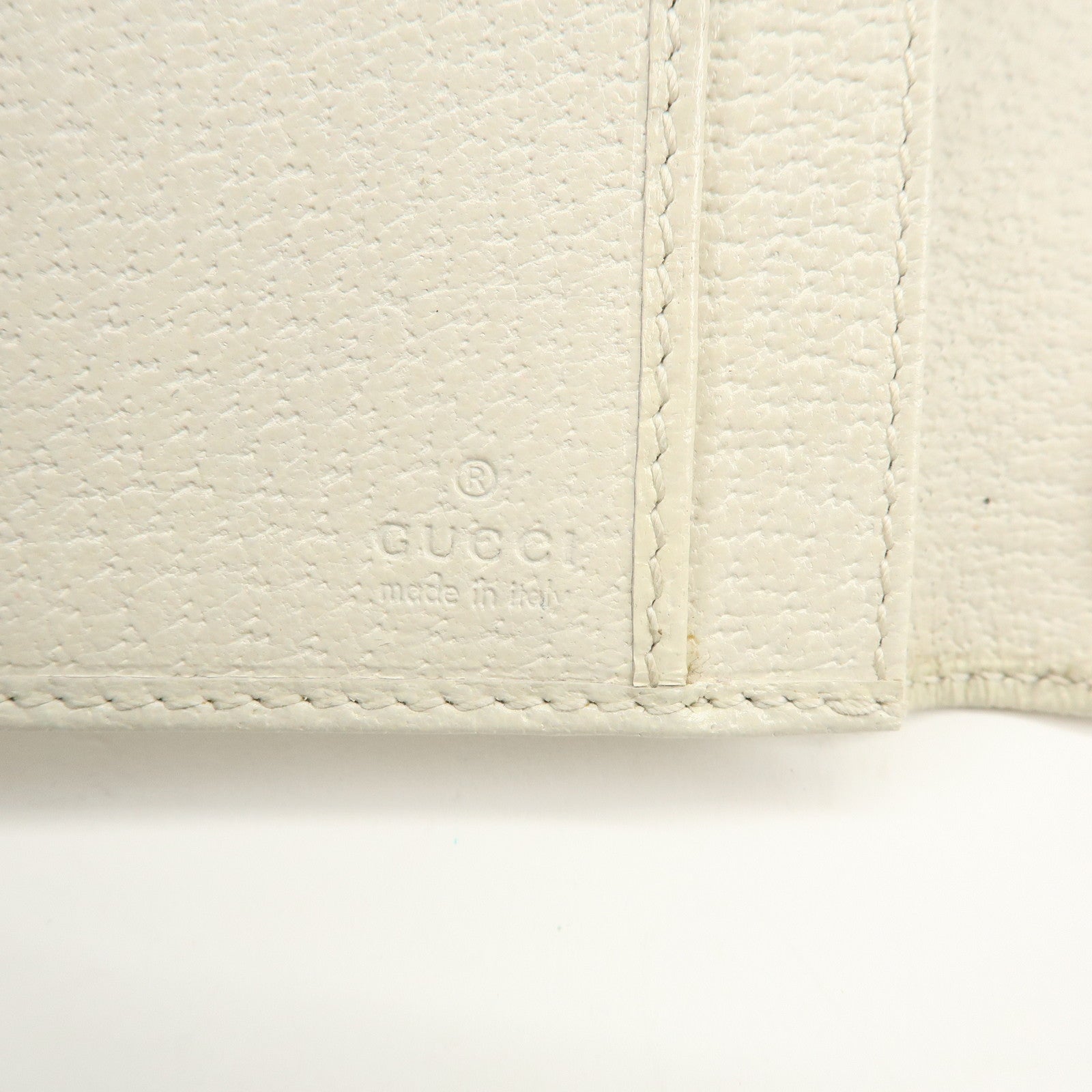 GUCCI Sherry GG Canvas Leather Long Wallet Continental Wallet Beige
