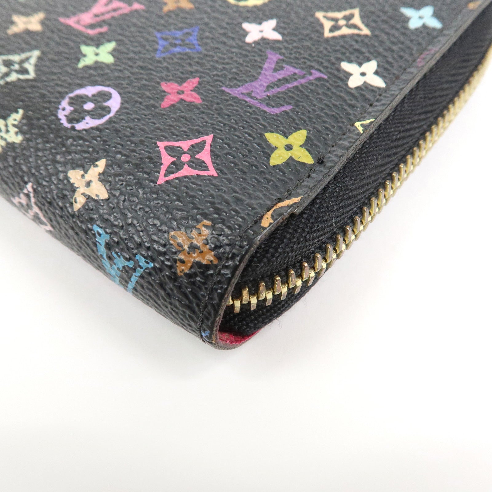 Louis Vuitton Monogram Multicolor Round Zippy Wallet Noir M60243 Used