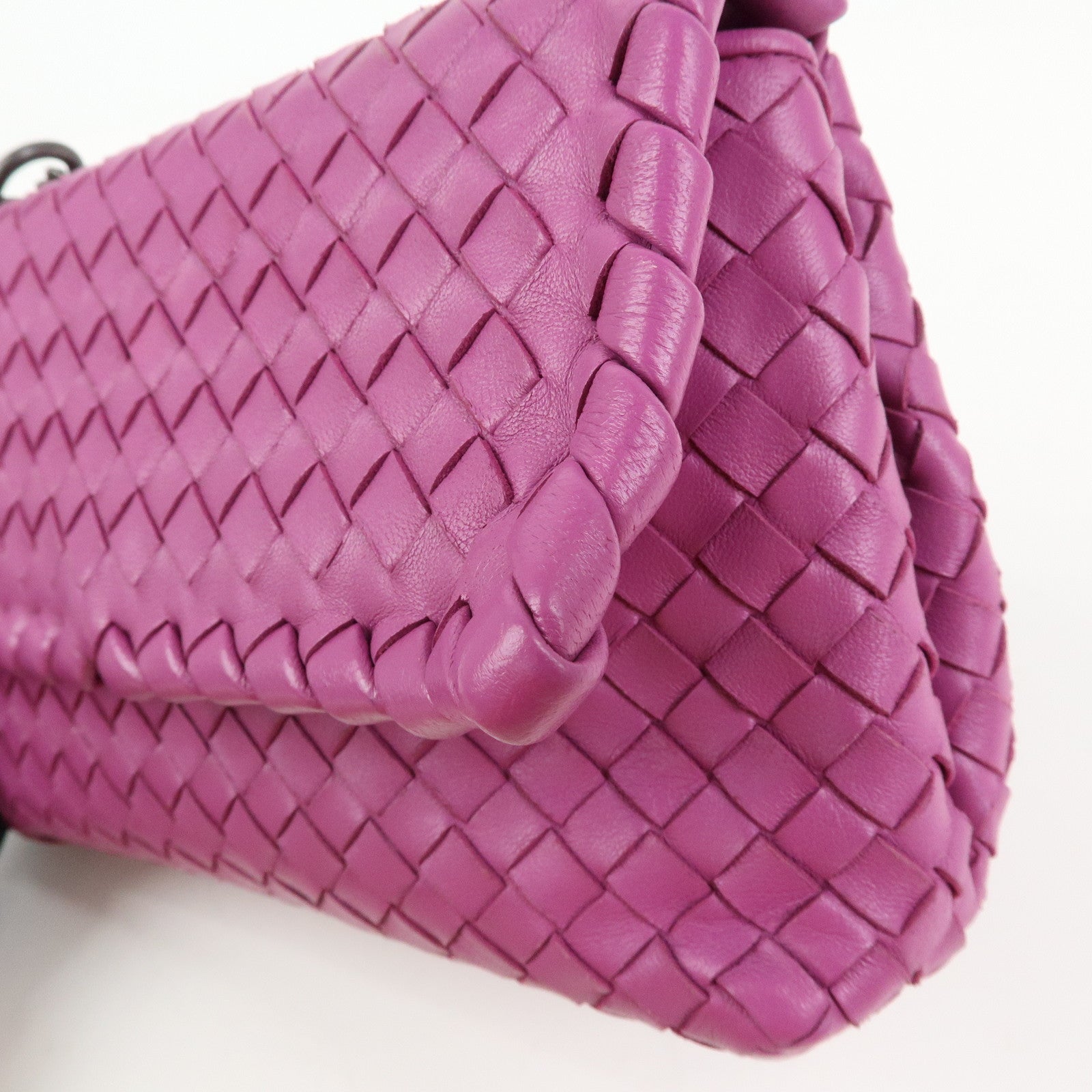 BOTTEGA VENETA Intrecciato Olimpia Leather Shoulder Bag 353258
