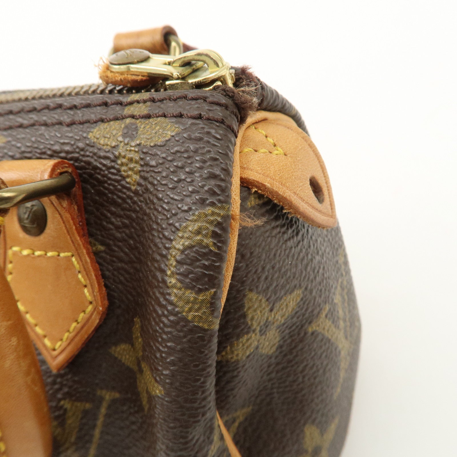 Louis Vuitton Monogram Canvas Mini Speedy Hand Bag Brown M41534