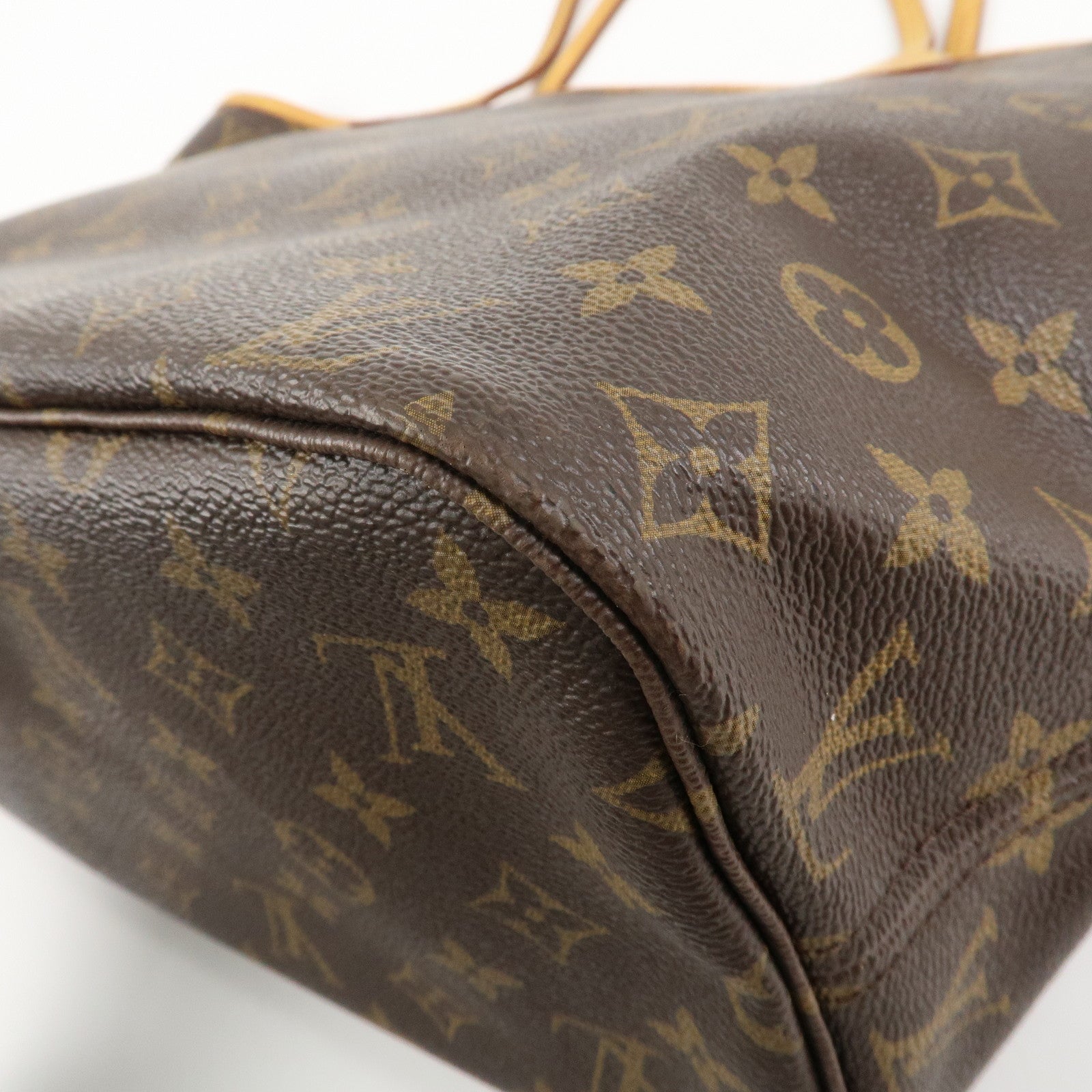 Louis Vuitton Monogram Neverfull MM Tote Bag Brown M40156 Used