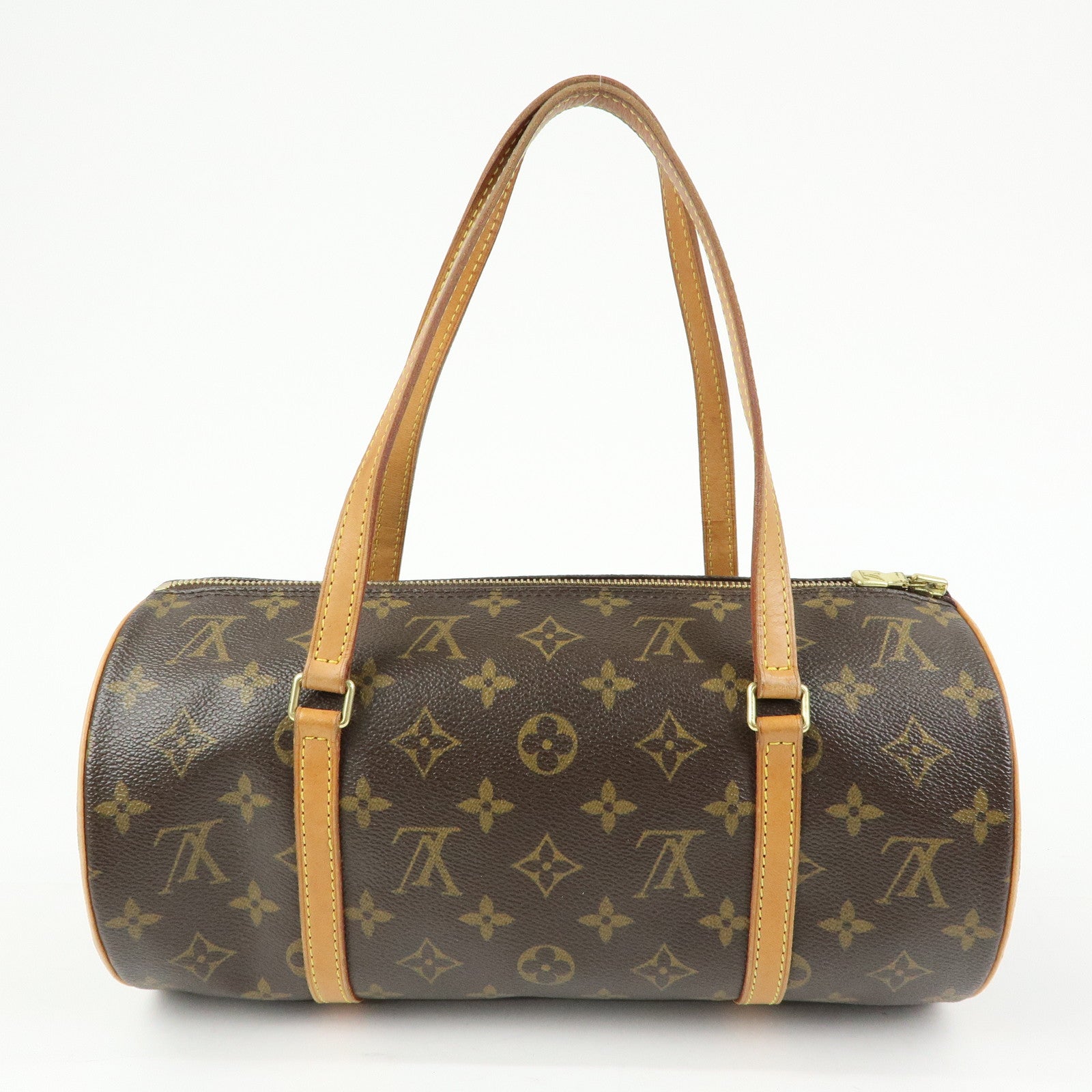 Louis Vuitton Monogram Papillon 30 Hand Bag Brown M51385