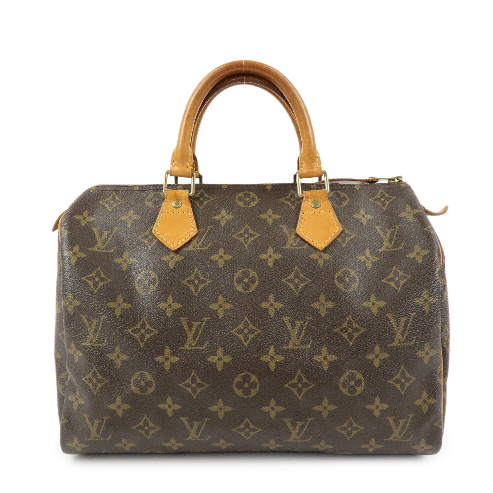 Louis Vuitton Monogram Speedy 30 Boston Bag Hand Bag Brown M41526