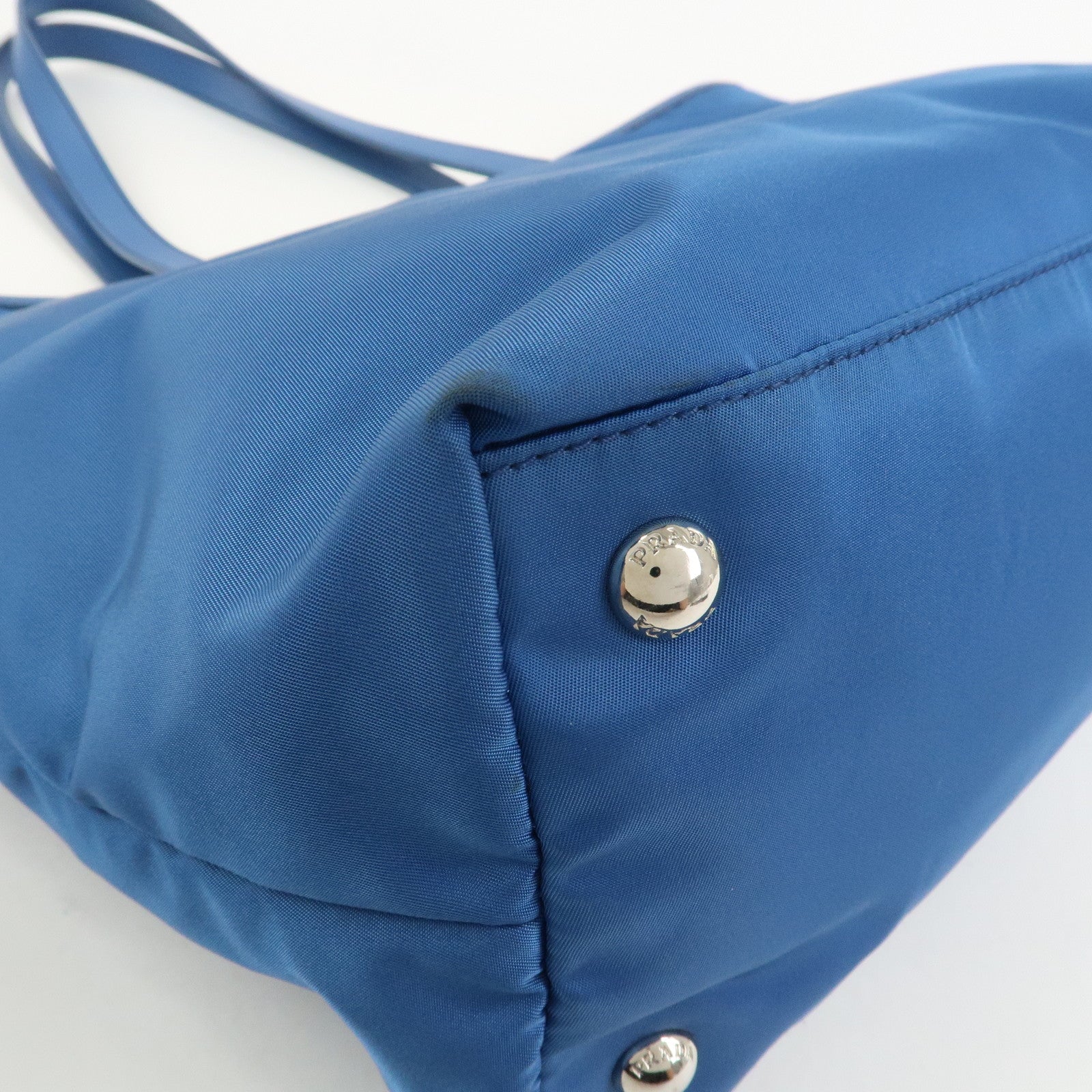 PRADA Triangle Logo Nylon Saffiano Leather 2Way Hand Shoulder Bag