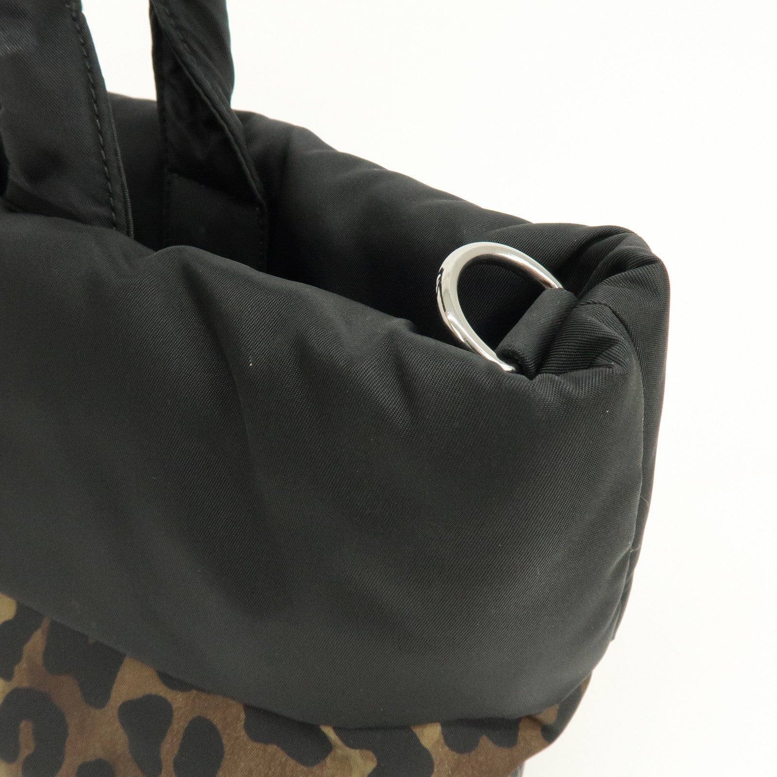 PRADA Triangle Logo 2Way Bag Hand Bag Shoulder Bag Black BN1959