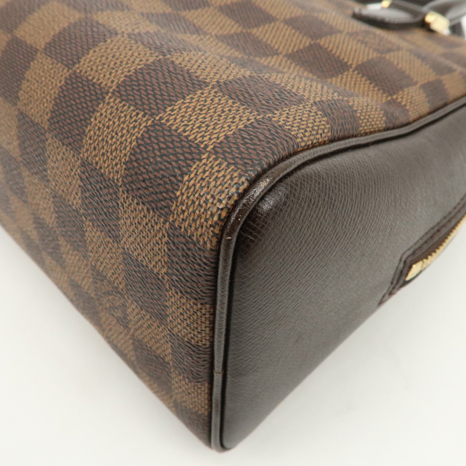 Louis Vuitton Damier Canvas Brera Hand Bag Ebene N51150