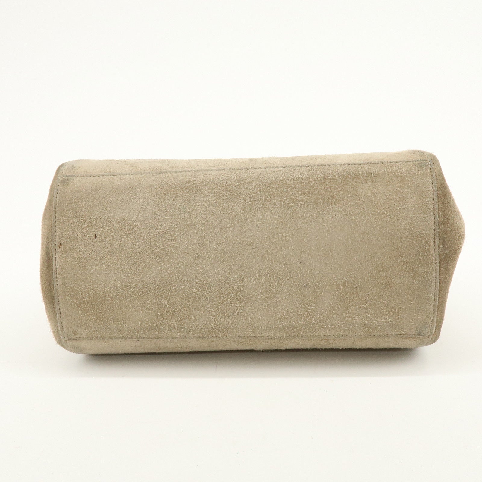 CHANEL Chocolate Bar Chanel 2.55 Suede Chain Shoulder Bag Beige