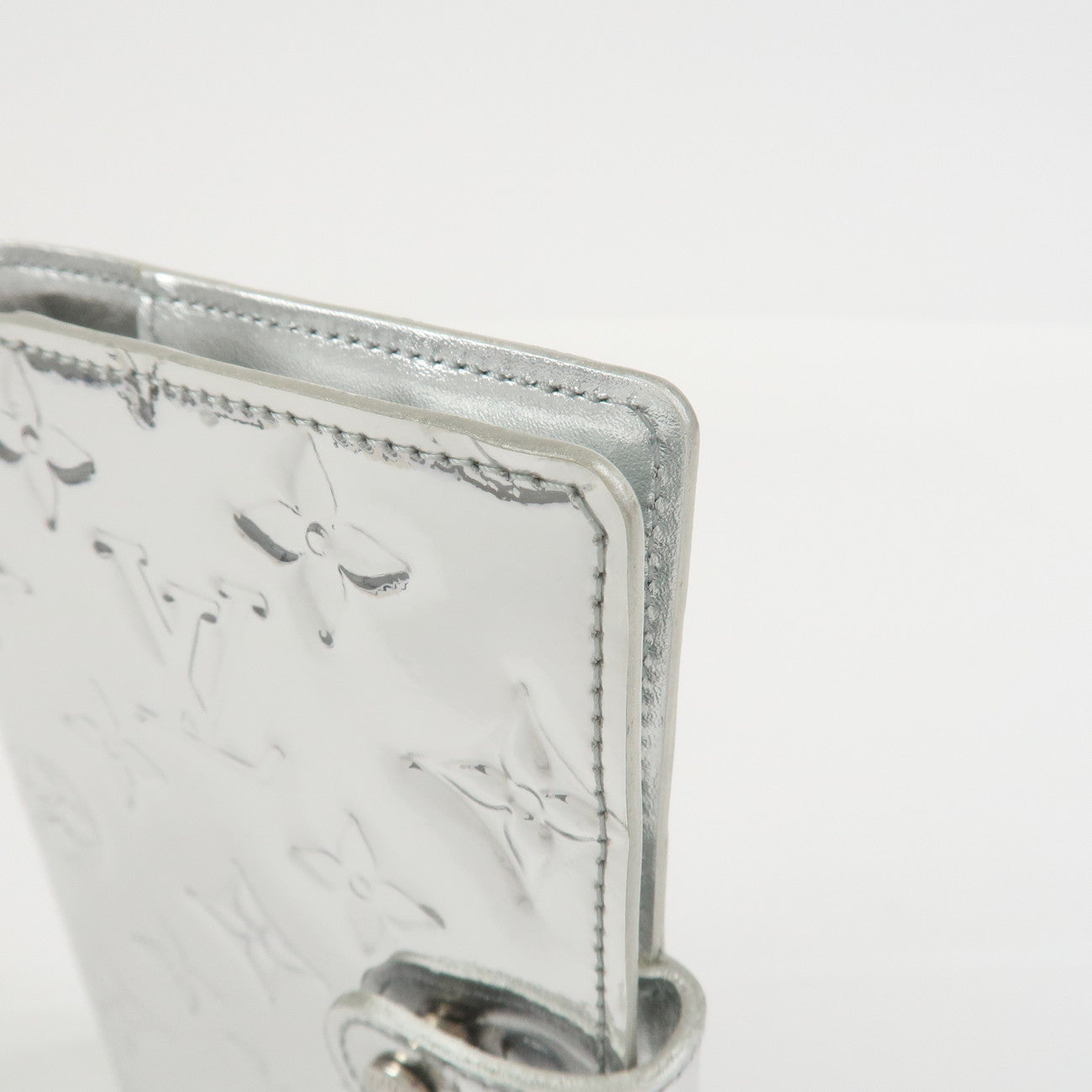 Louis Vuitton Monogram Miroir Agenda PM Planner Cover Argent R20963