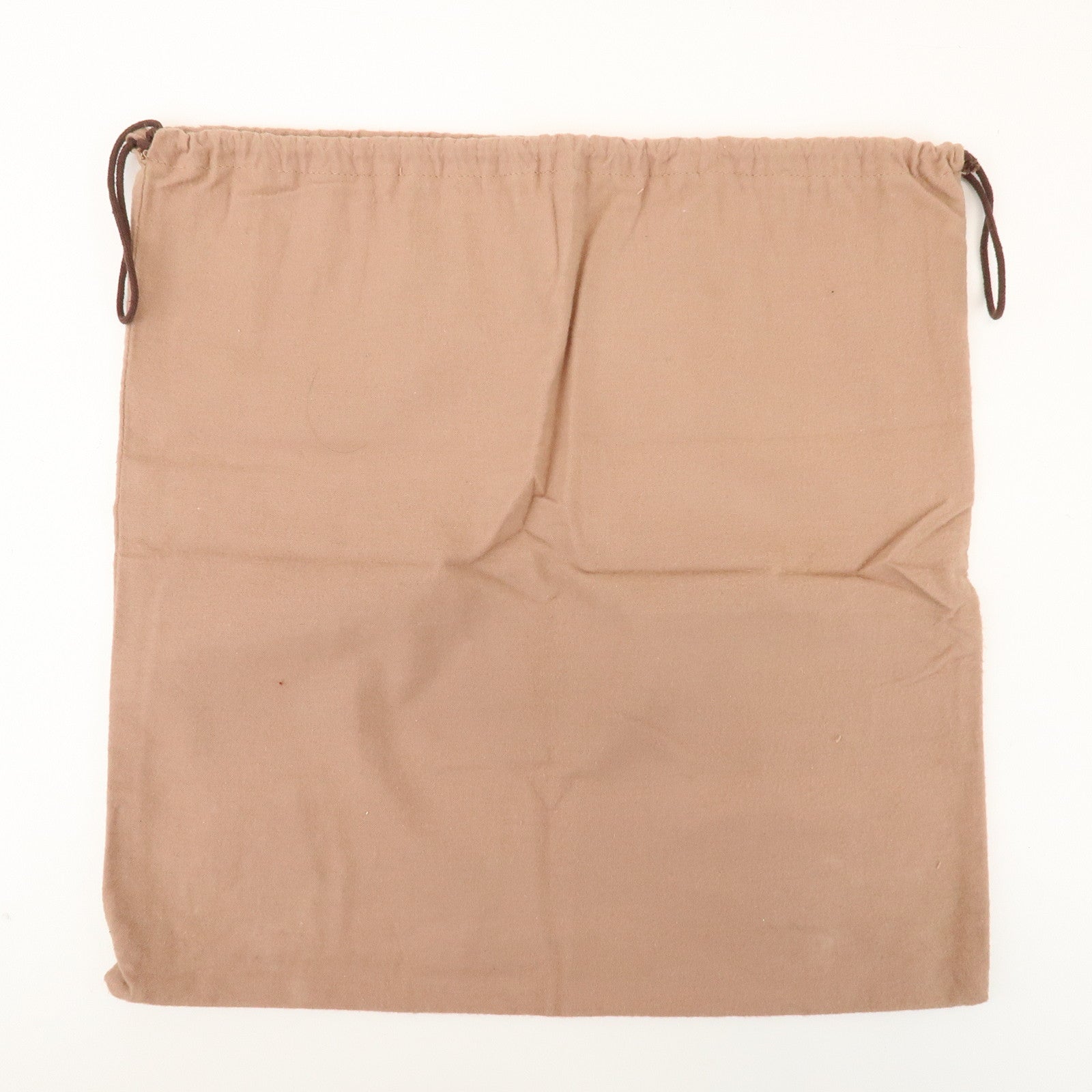 HERMES Set of 8 Drawstring Style Dust Bag Storage Bag Beige Brown