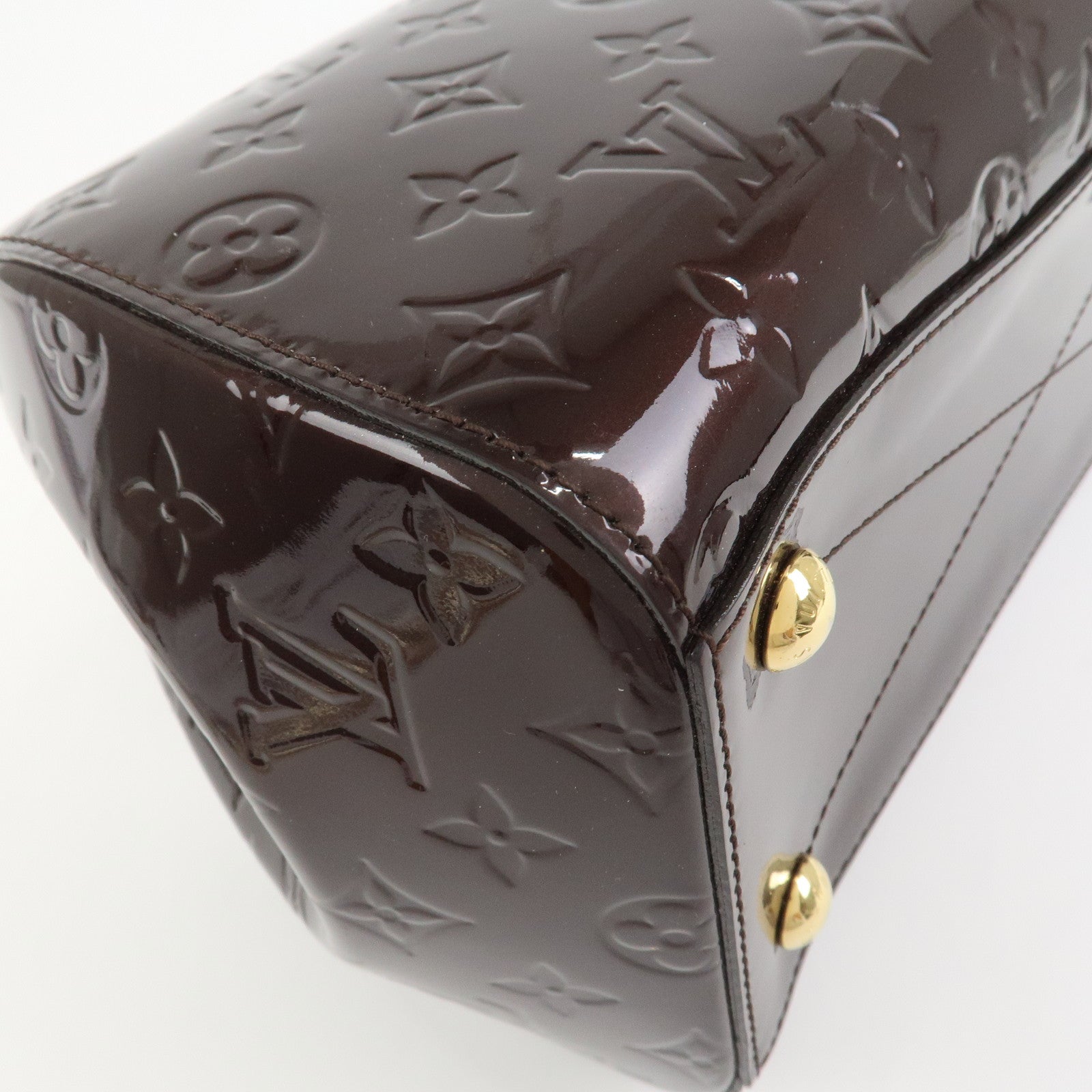 Louis Vuitton Monogram Vernis Montana Hand Bag Amarante M90057