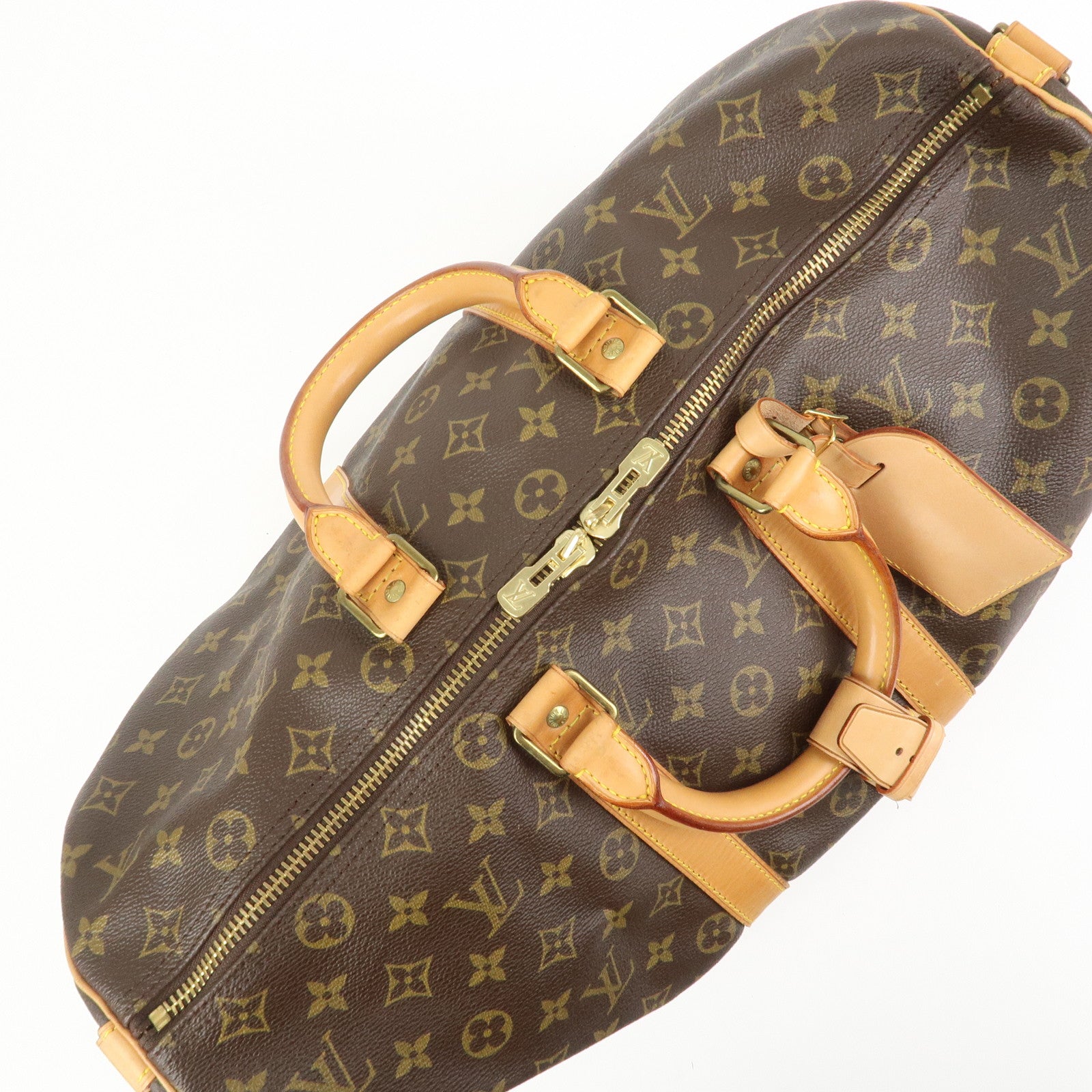 Louis Vuitton Monogram Keep All 45 Bandouliere Boston Bag M41418