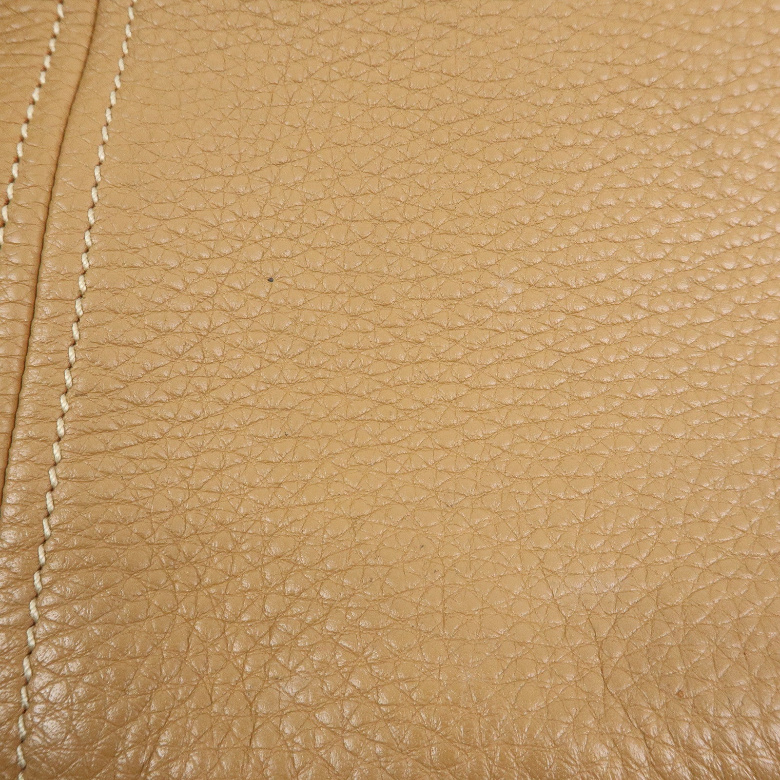 PRADA Vitello Daino Leather Tote Bag Shoulder Bag Brown BR4970
