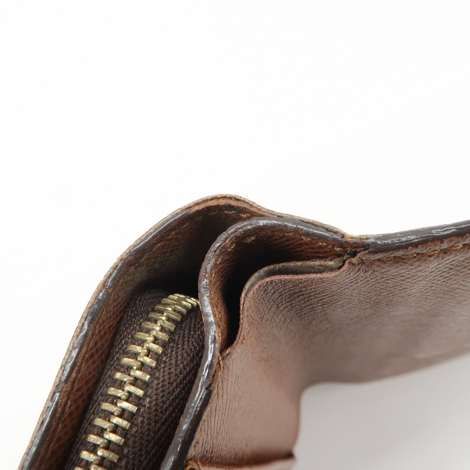Louis Vuitton Monogram Porte Papier Zip Bi-fold Wallet Brown M61207