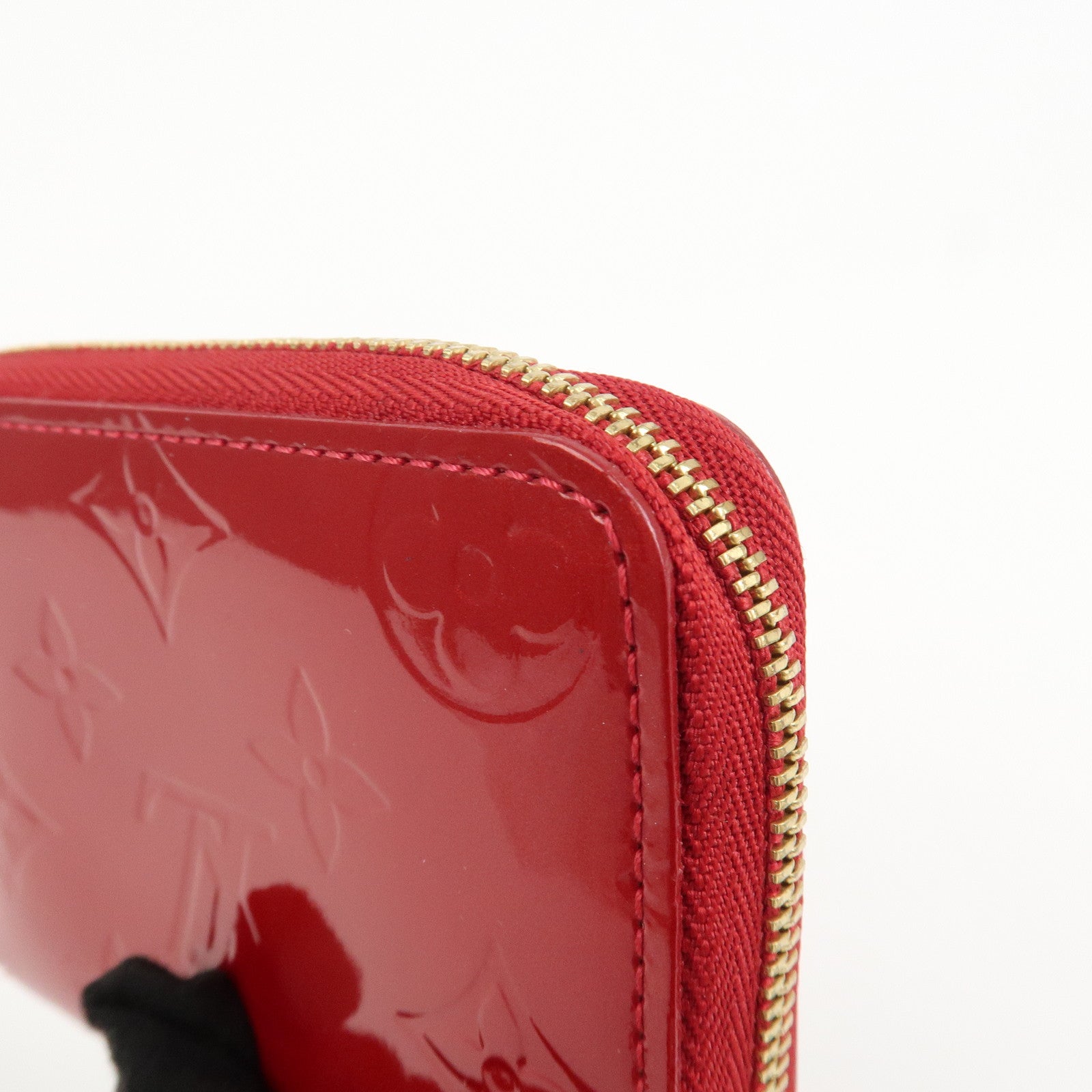 Louis Vuitton Monogram Vernis Leather Zippy Coin Purse Red M93608 Used