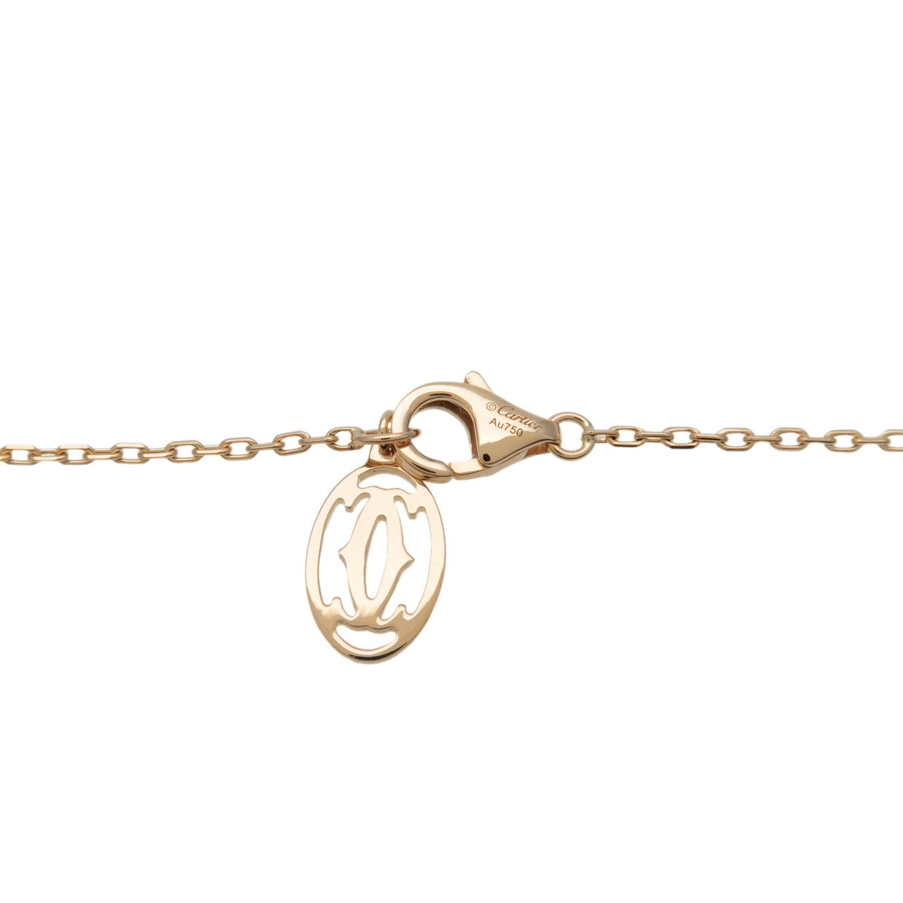Cartier D'amour 1P Diamond Necklace SM K18 750YG Yellow Gold
