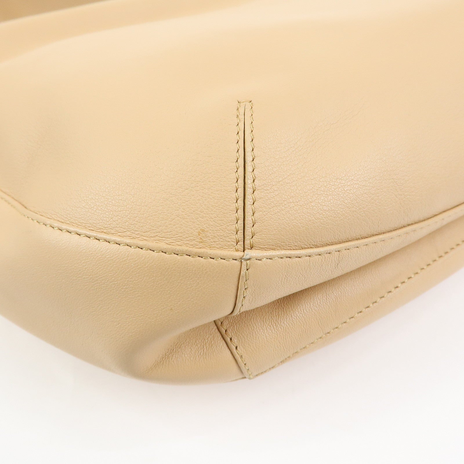 Cartier Trinity Leather Shoulder Bag Hand Bag Beige
