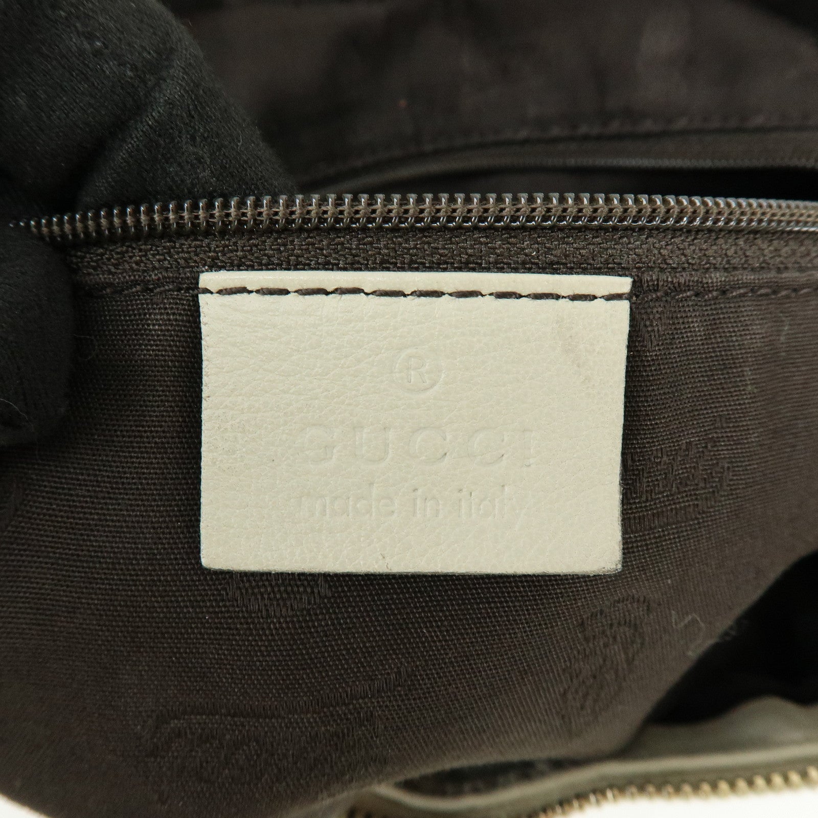 GUCCI Sukey Guccissima Leather Shoulder Bag Hand Bag White 232955