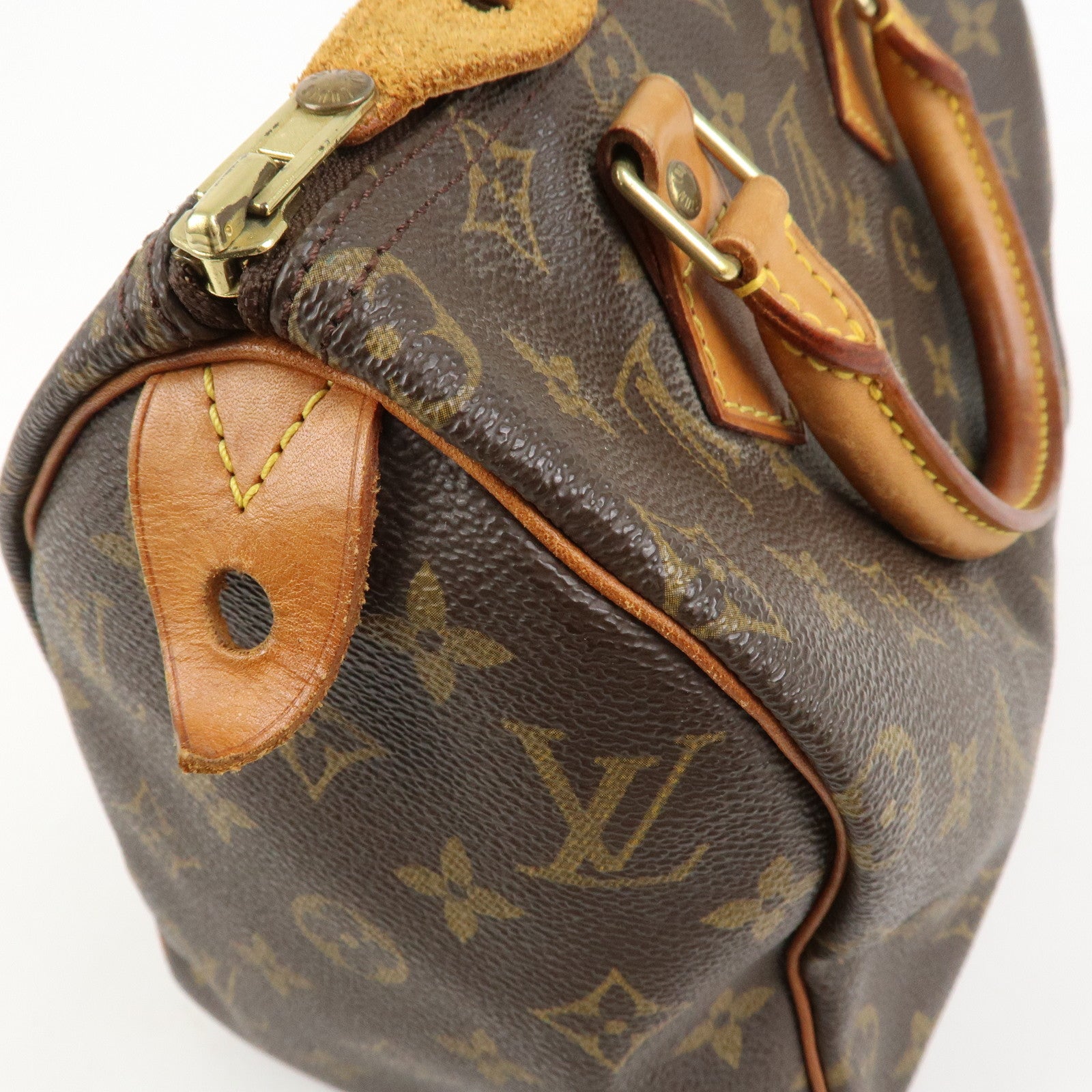 Louis Vuitton Monogram Speedy 25 Boston Bag Brown M41528
