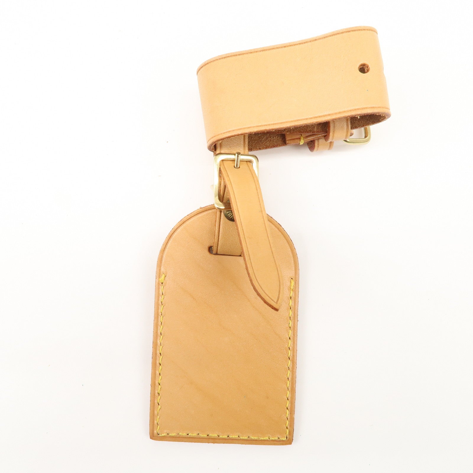 Louis Vuitton Set of 15 Nume Leather Name Tag & Poignet Natural Used