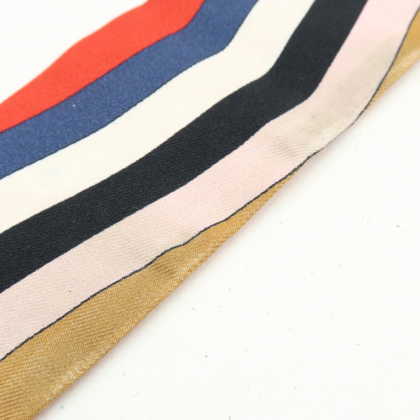 FENDI Wrappy Silk 100% Scarf Red Multicolor