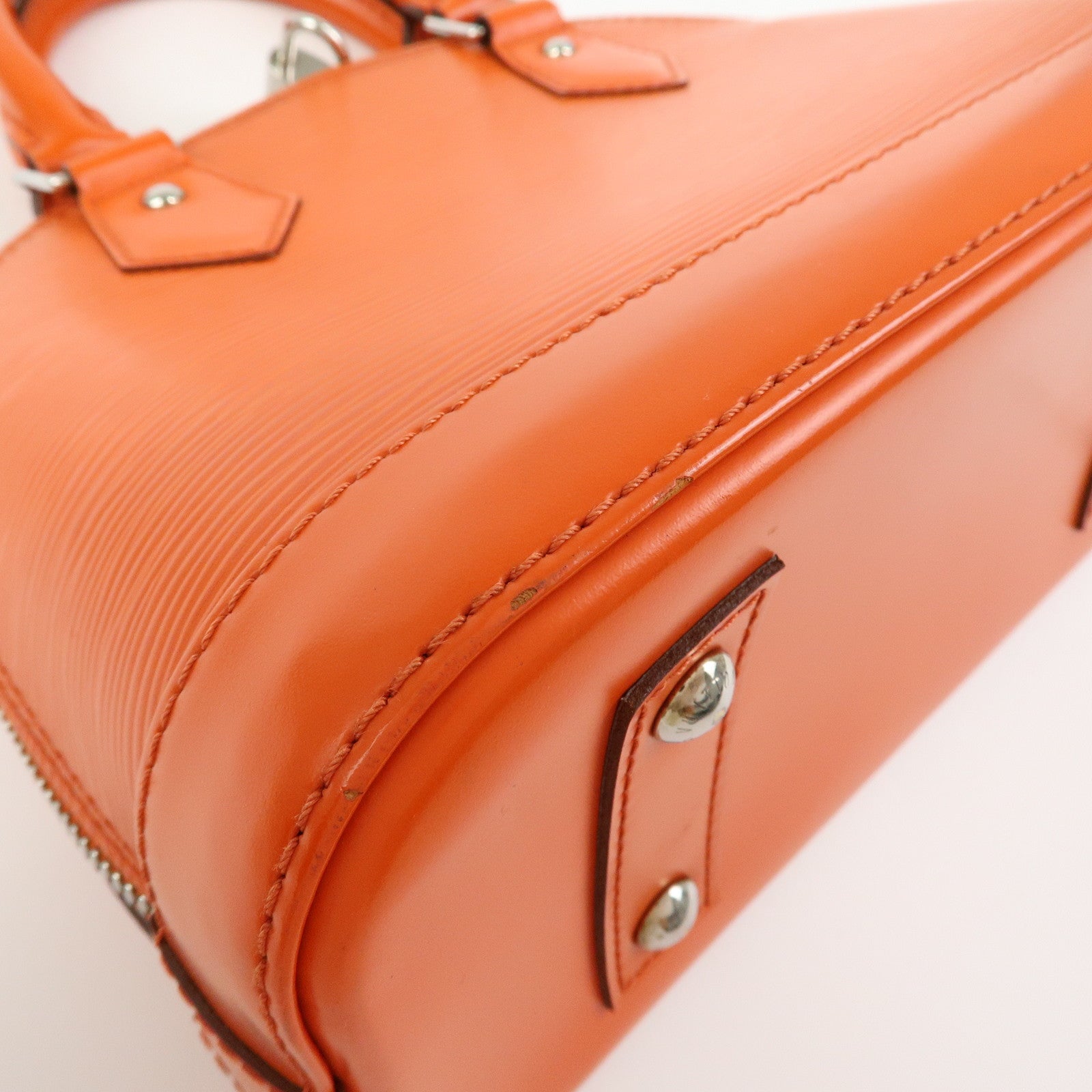 Louis Vuitton Epi Leather Alma BB 2Way Bag Hand Bag Orange M40854
