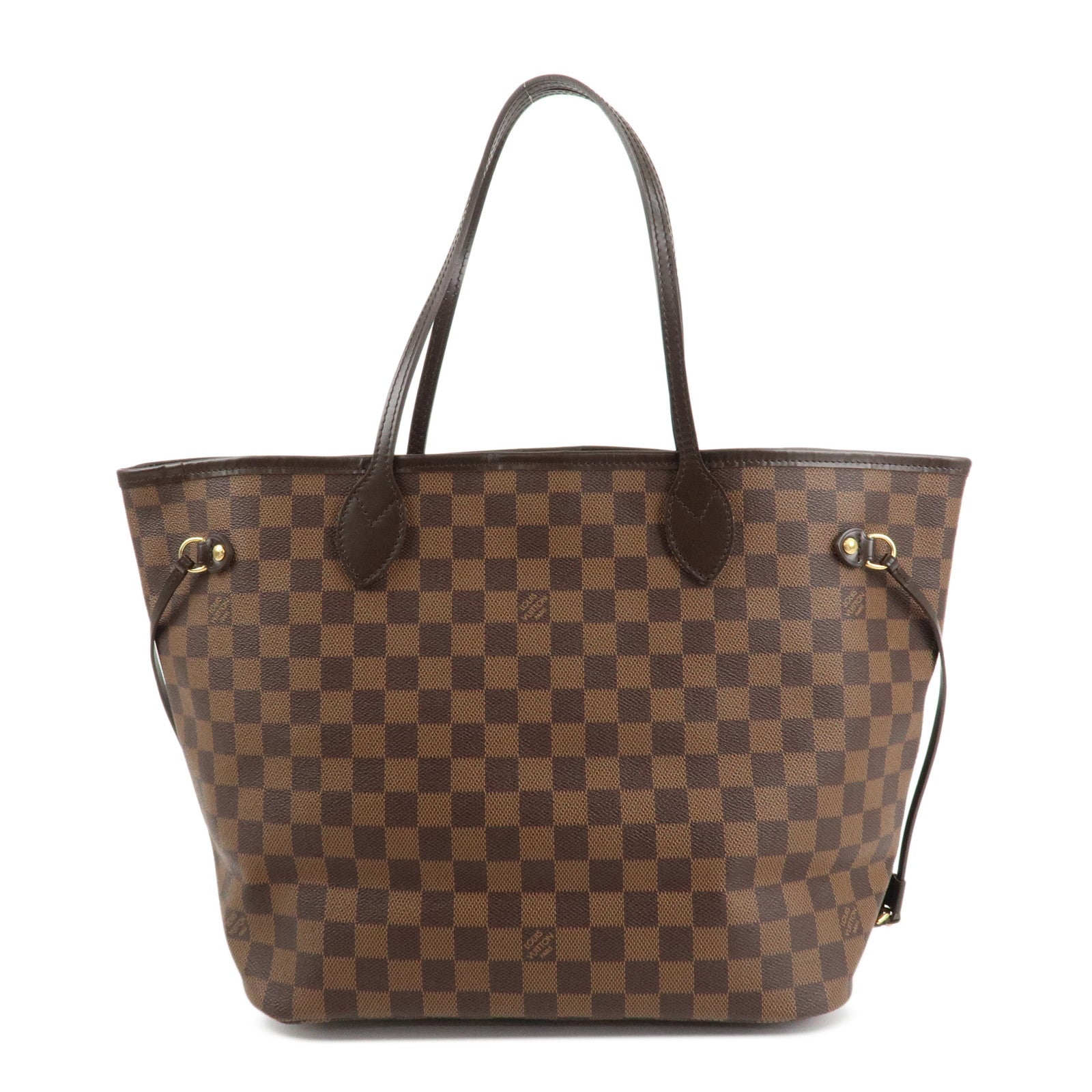 Louis Vuitton Damier Ebene Neverfull MM Tote Bag N51105 Used