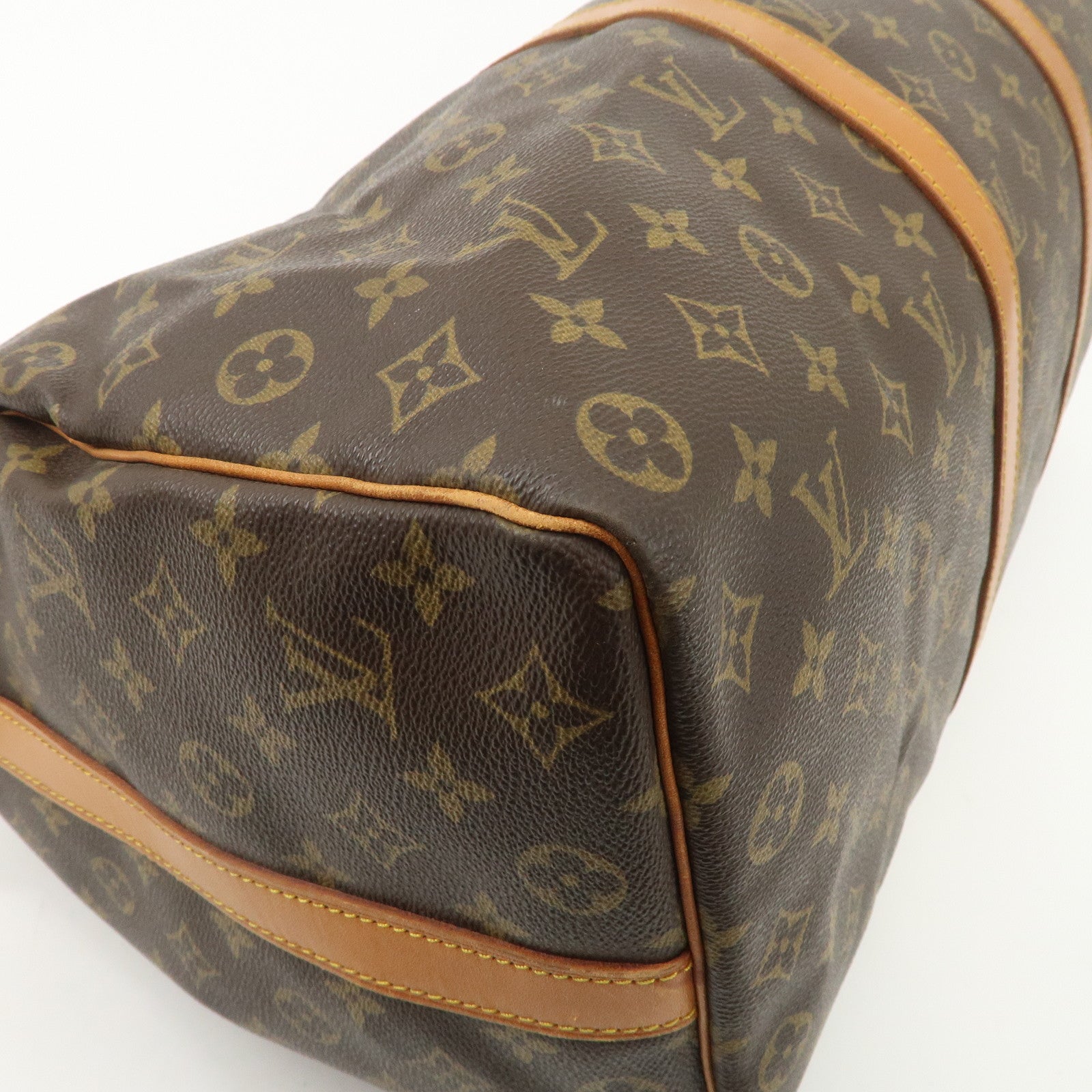 Louis Vuitton Monogram Keep All 50 Boston Bag Brown M41416 Used