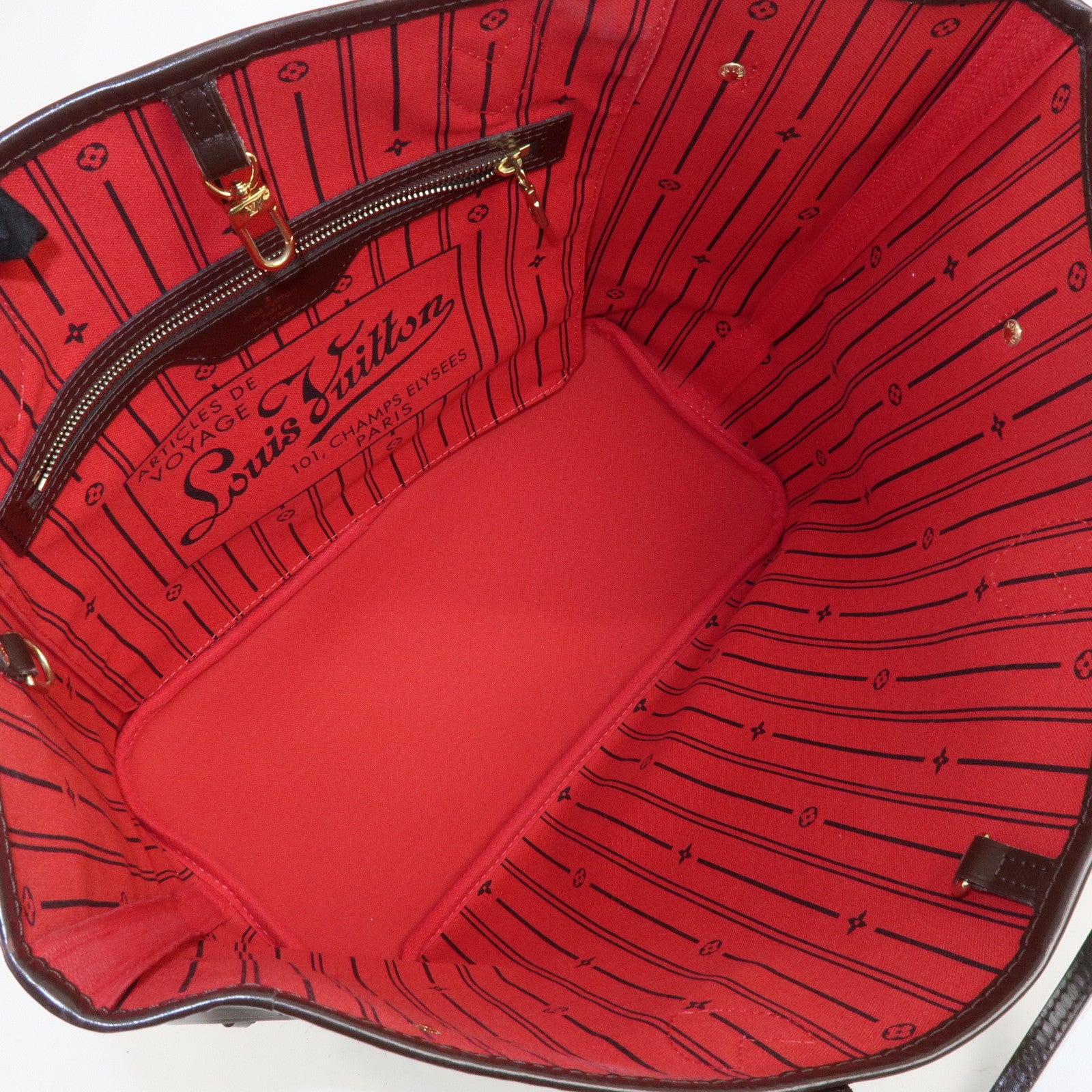 Louis Vuitton Damier Ebene Canvas Neverfull MM Tote Bag N51105