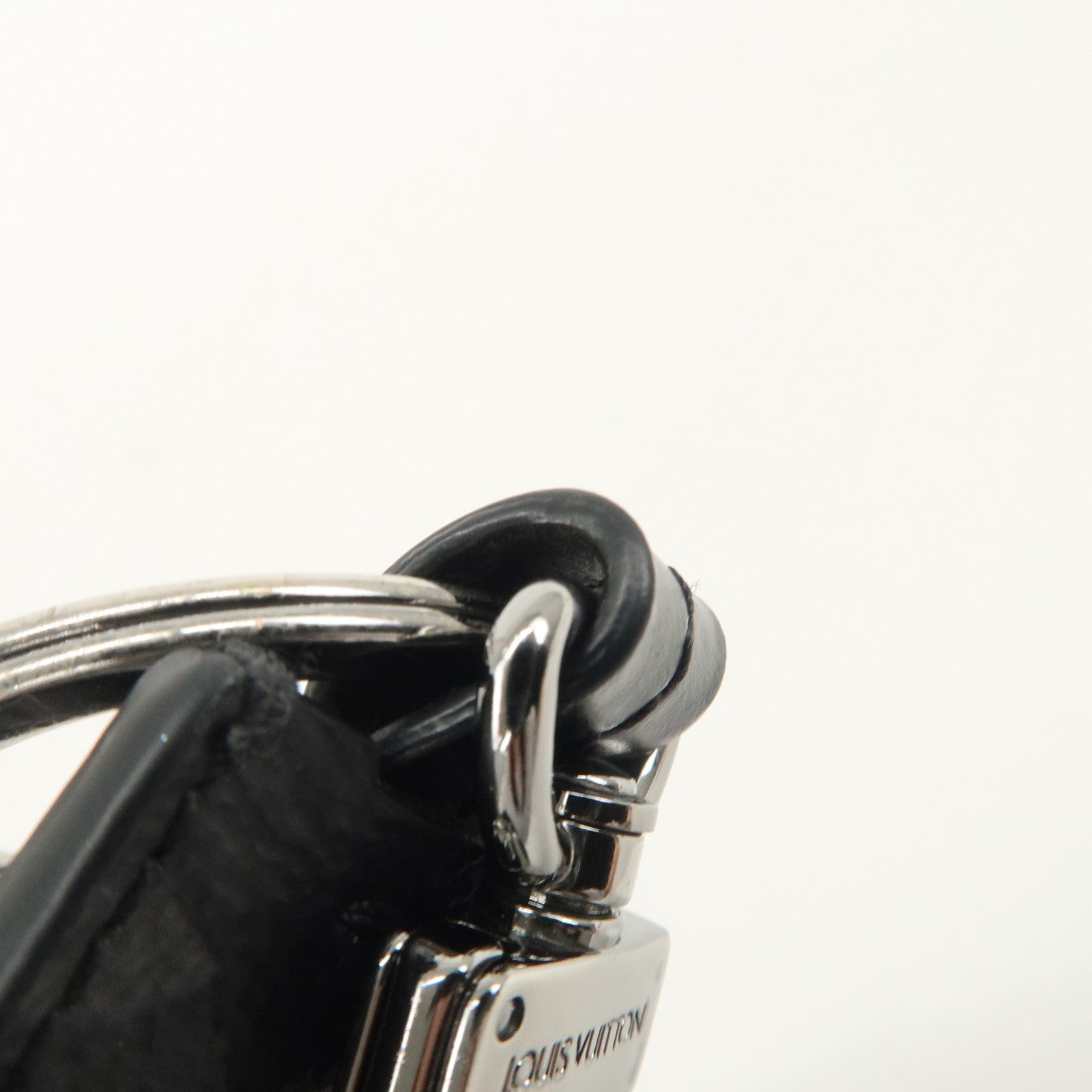 Louis Vuitton Eclips Monogram Porte Cles Key Charm Black M63620