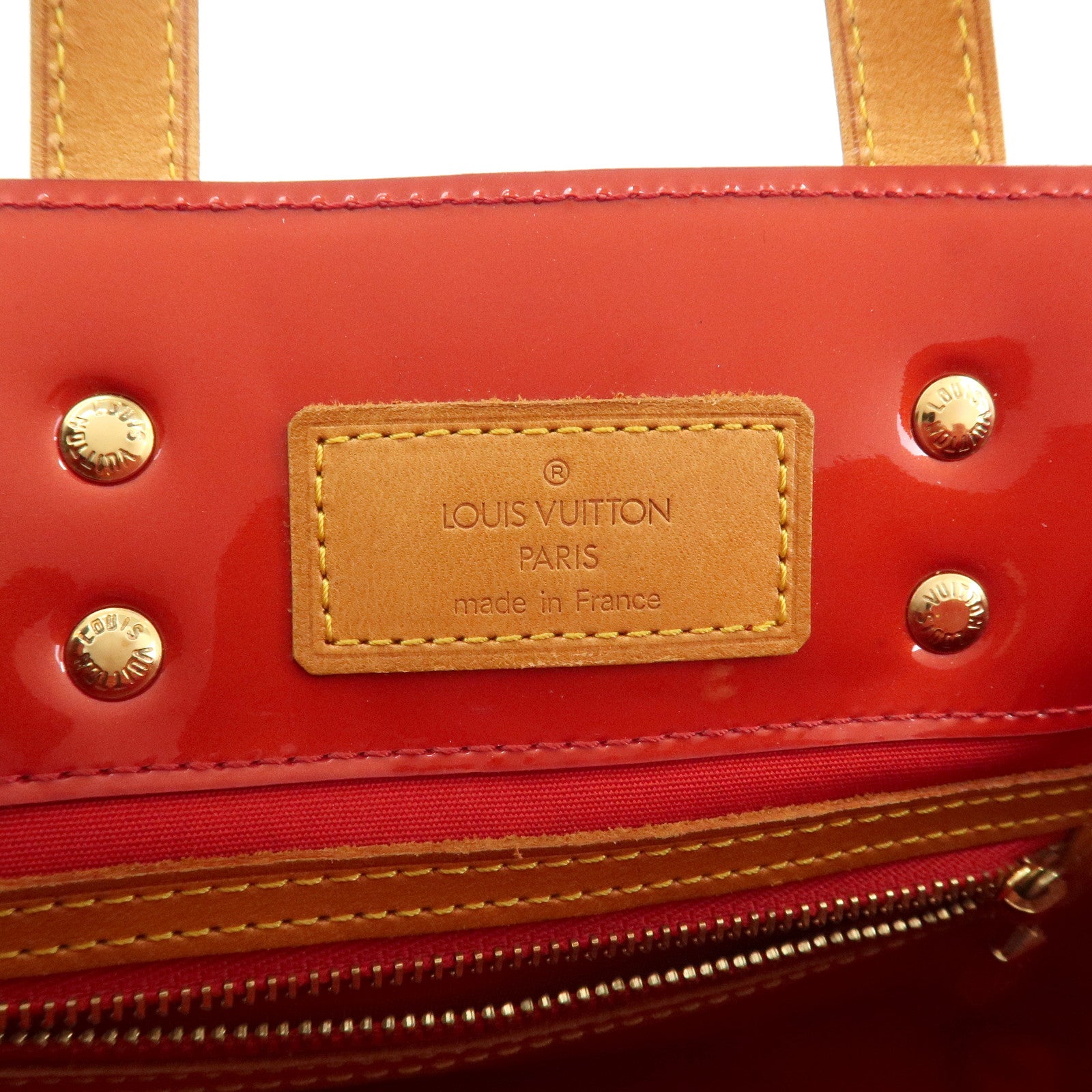 Louis Vuitton Monogram Vernis Lead PM Hand Bag Pomme d'Amour M91990