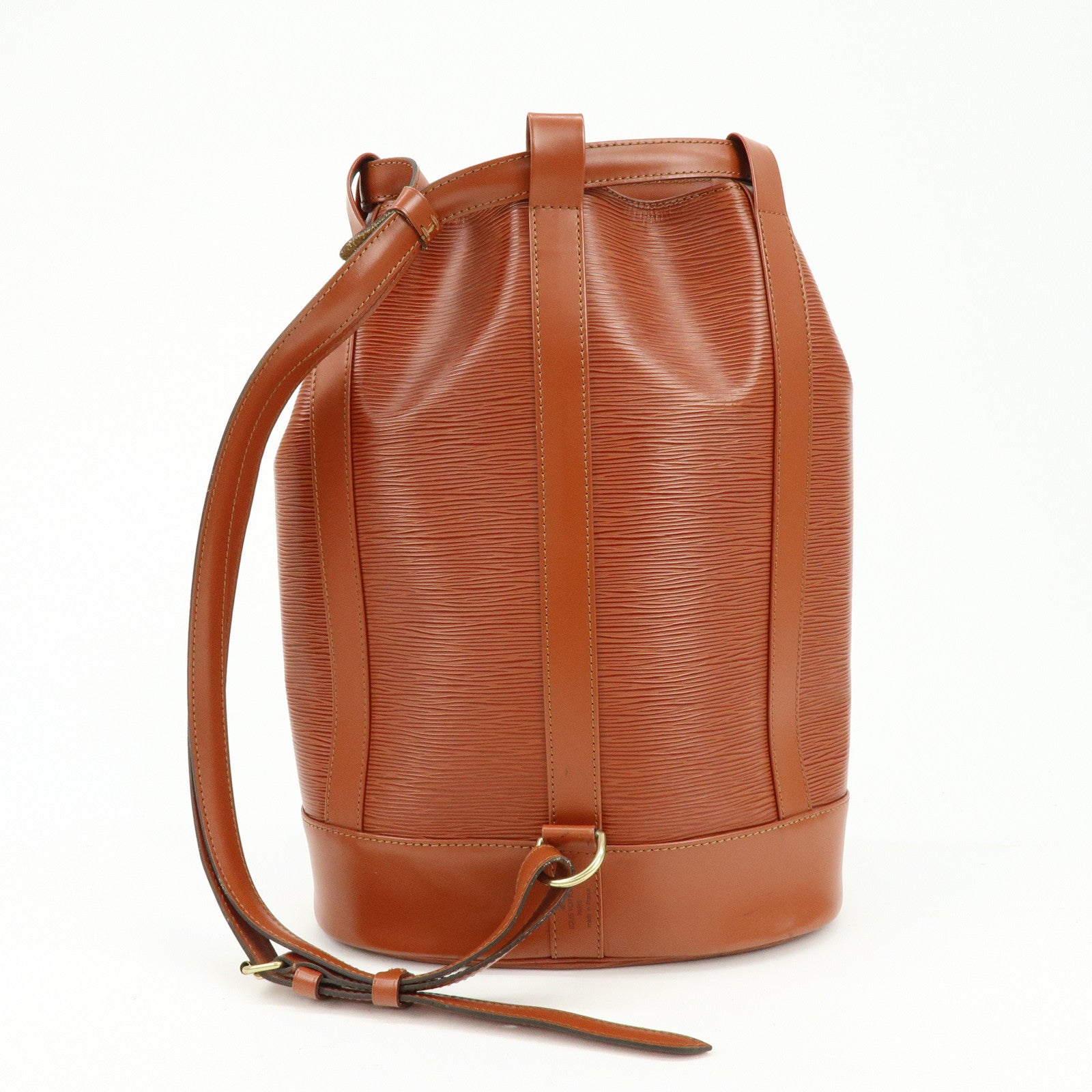 Louis Vuitton Epi Randonnee PM Shoulder Bag Kenya Brown M52353