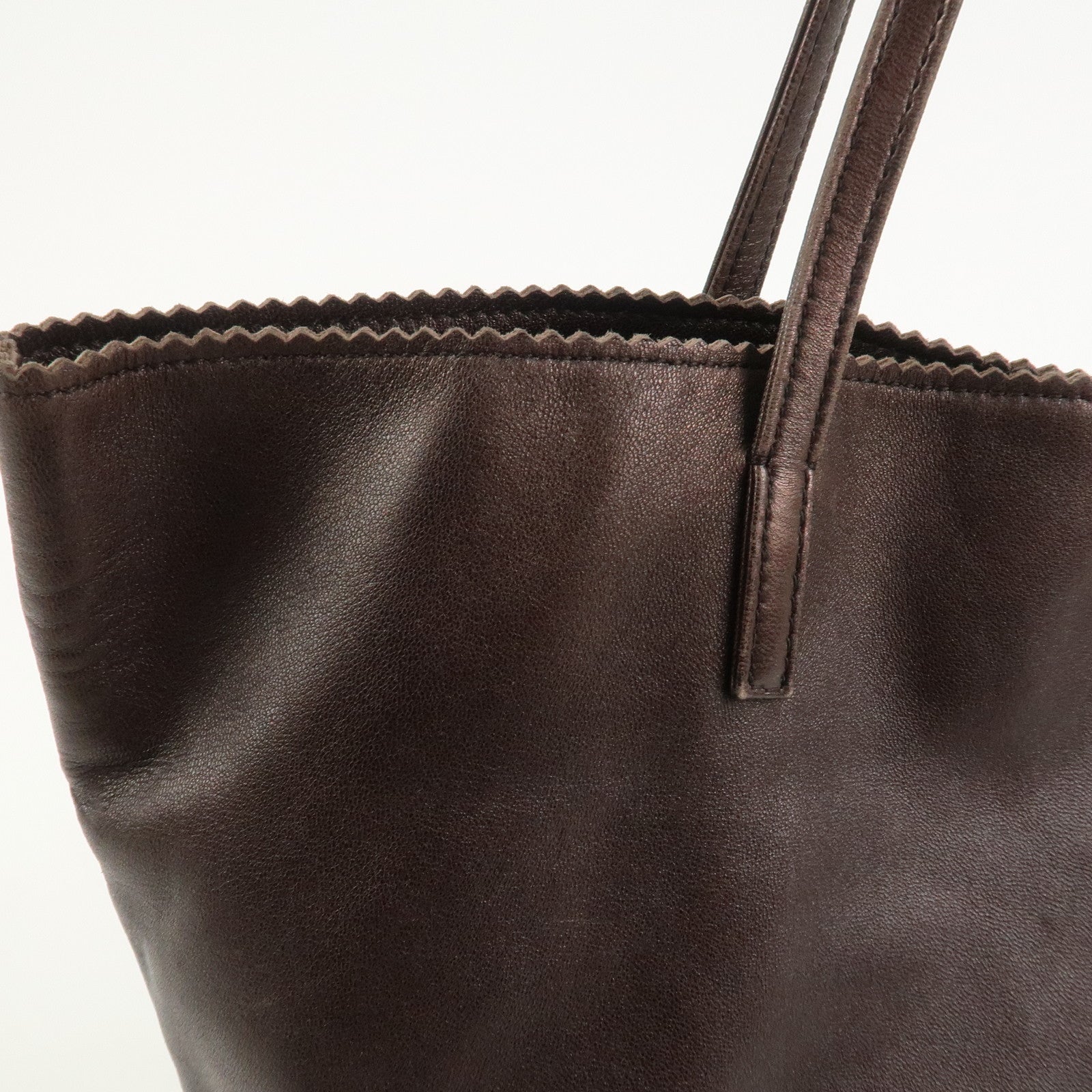 LOEWE Anagram Nappa Leather Aura Tote Bag Shoulder Bag Brown