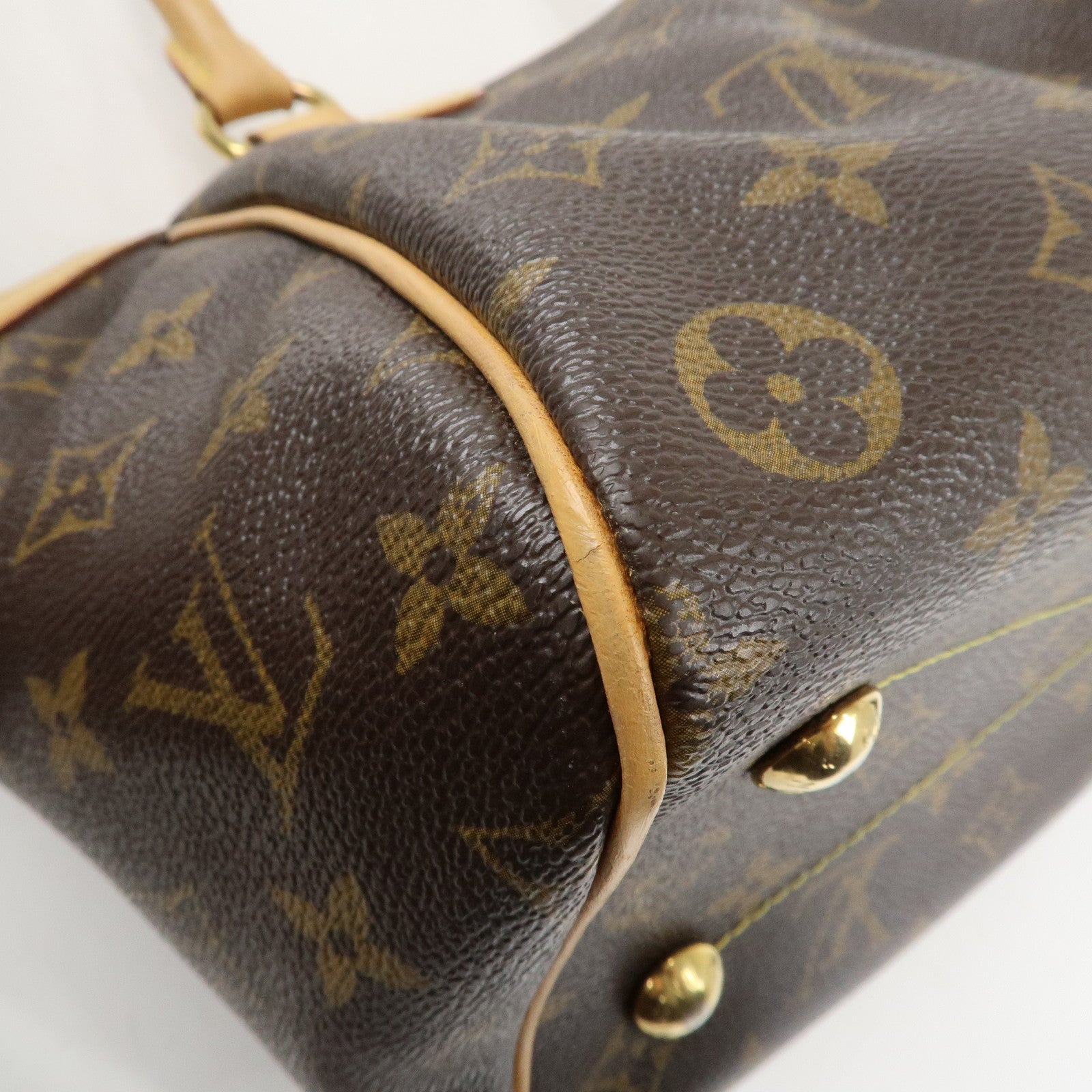 Louis Vuitton Monogram Canvas Tivoli PM Hand Bag Brown M40143 Used