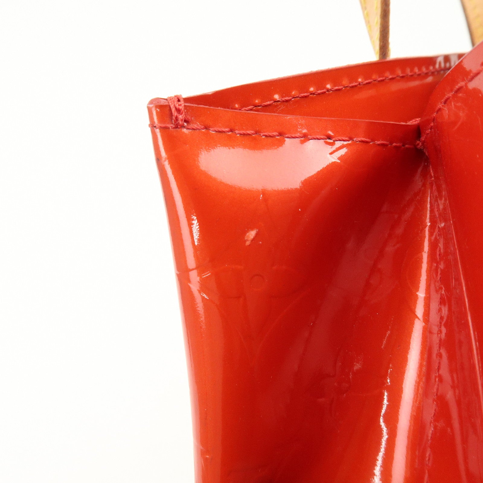 Louis Vuitton Monogram Vernis Lead PM Hand Bag Pomme d'Amour M91990